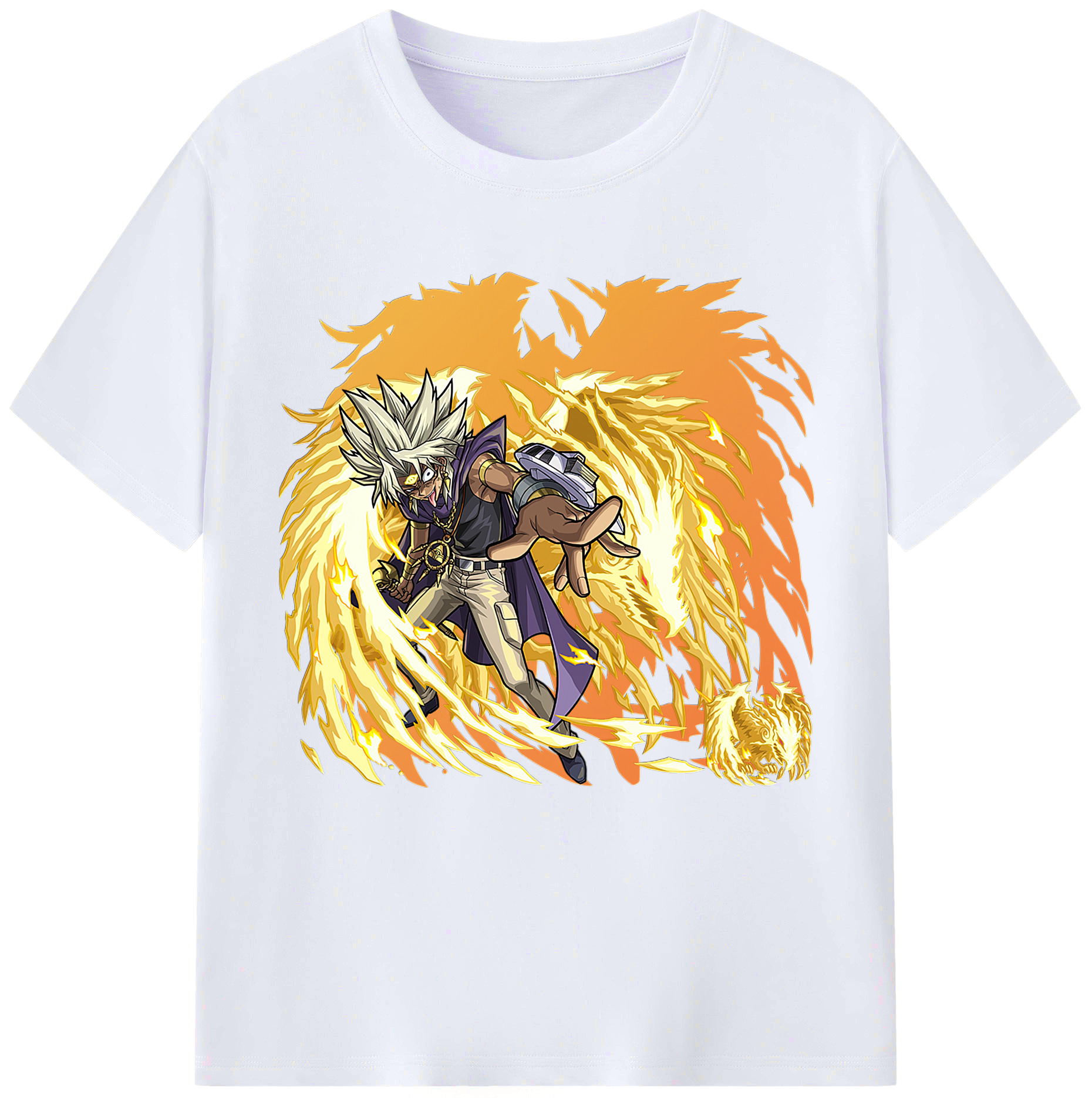 （画像用） 遊☆戯☆王 Yu-Gi-Oh! レディースカジュアルプリントTシャツ（綿100％）