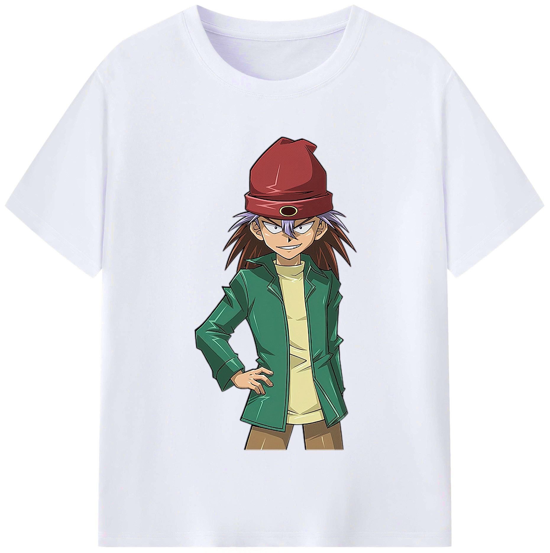 （画像用） 遊☆戯☆王 Yu-Gi-Oh! レディースカジュアルプリントTシャツ（綿100％）
