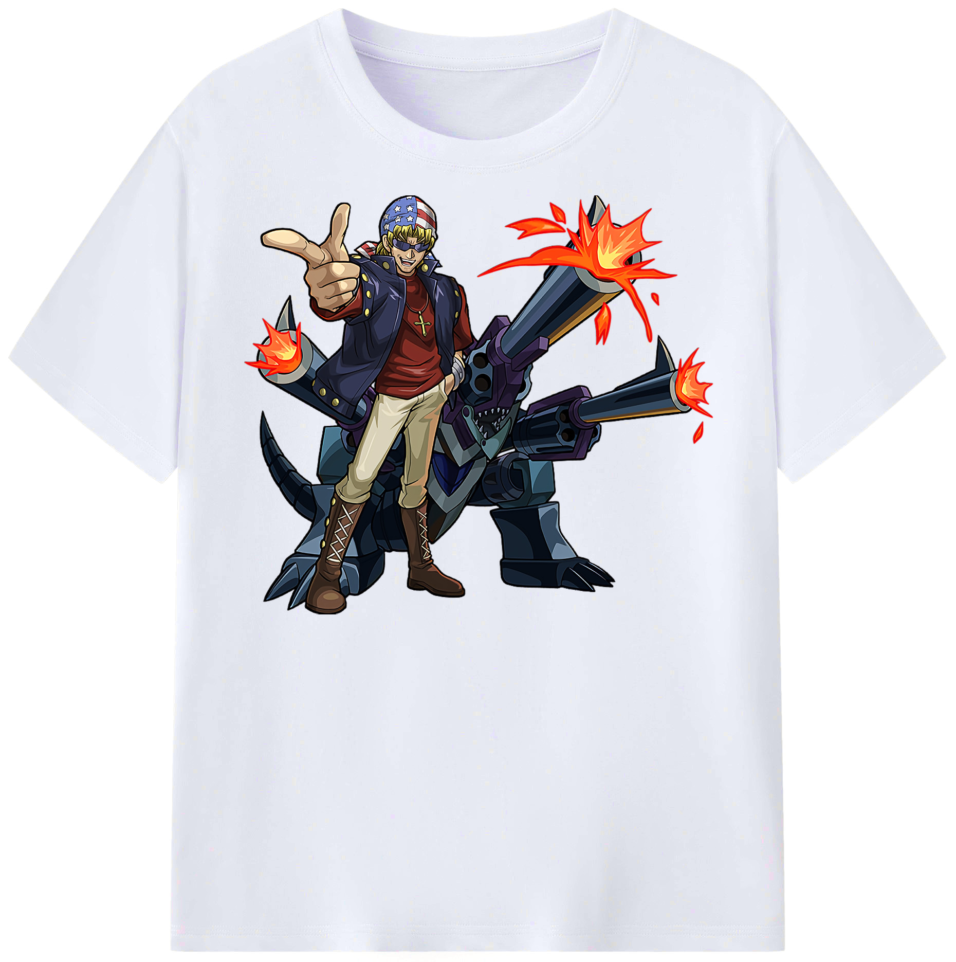 （画像用） 遊☆戯☆王 Yu-Gi-Oh! レディースカジュアルプリントTシャツ（綿100％）