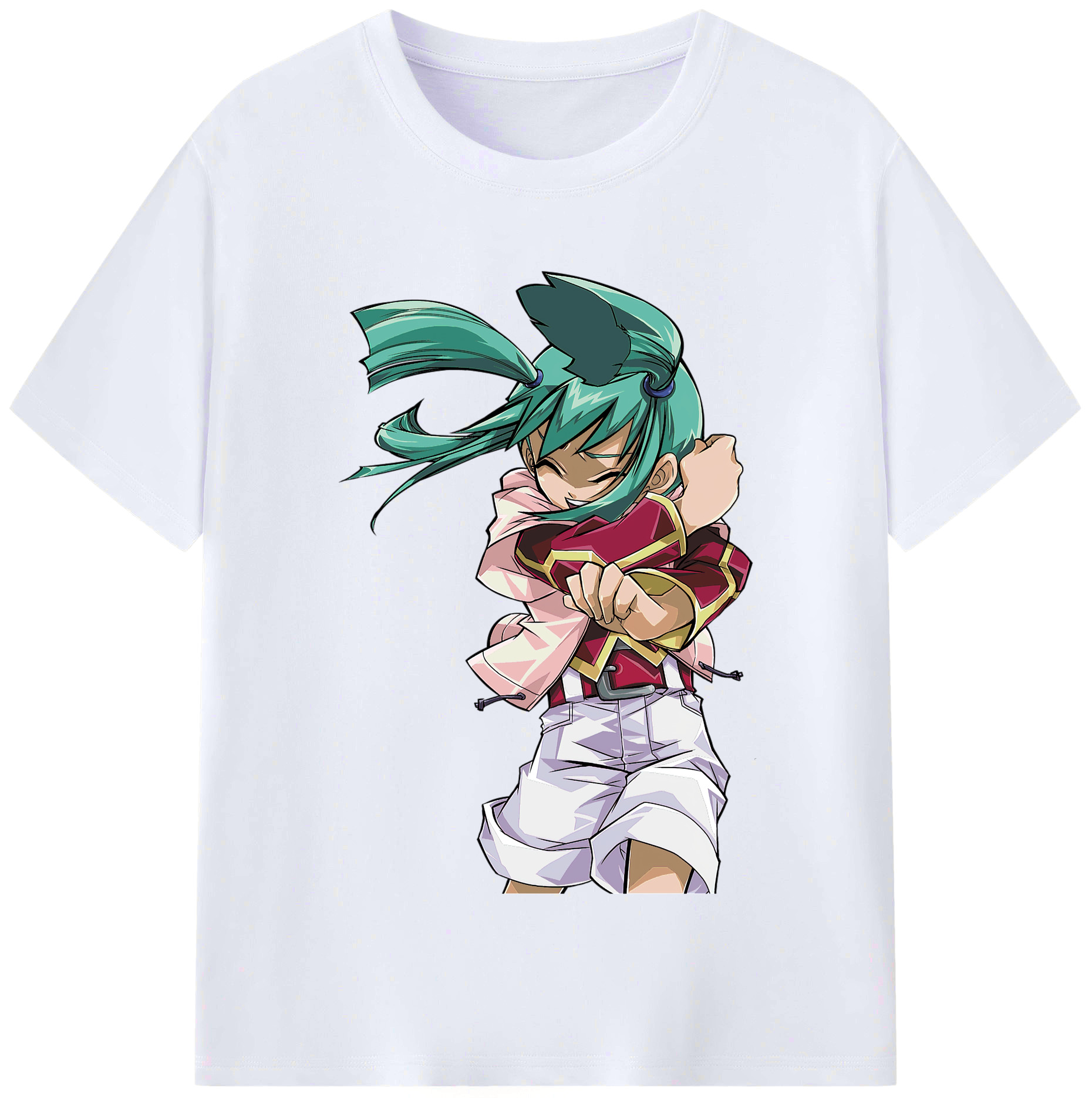 （画像用） 遊☆戯☆王 Yu-Gi-Oh! レディースカジュアルプリントTシャツ（綿100％）