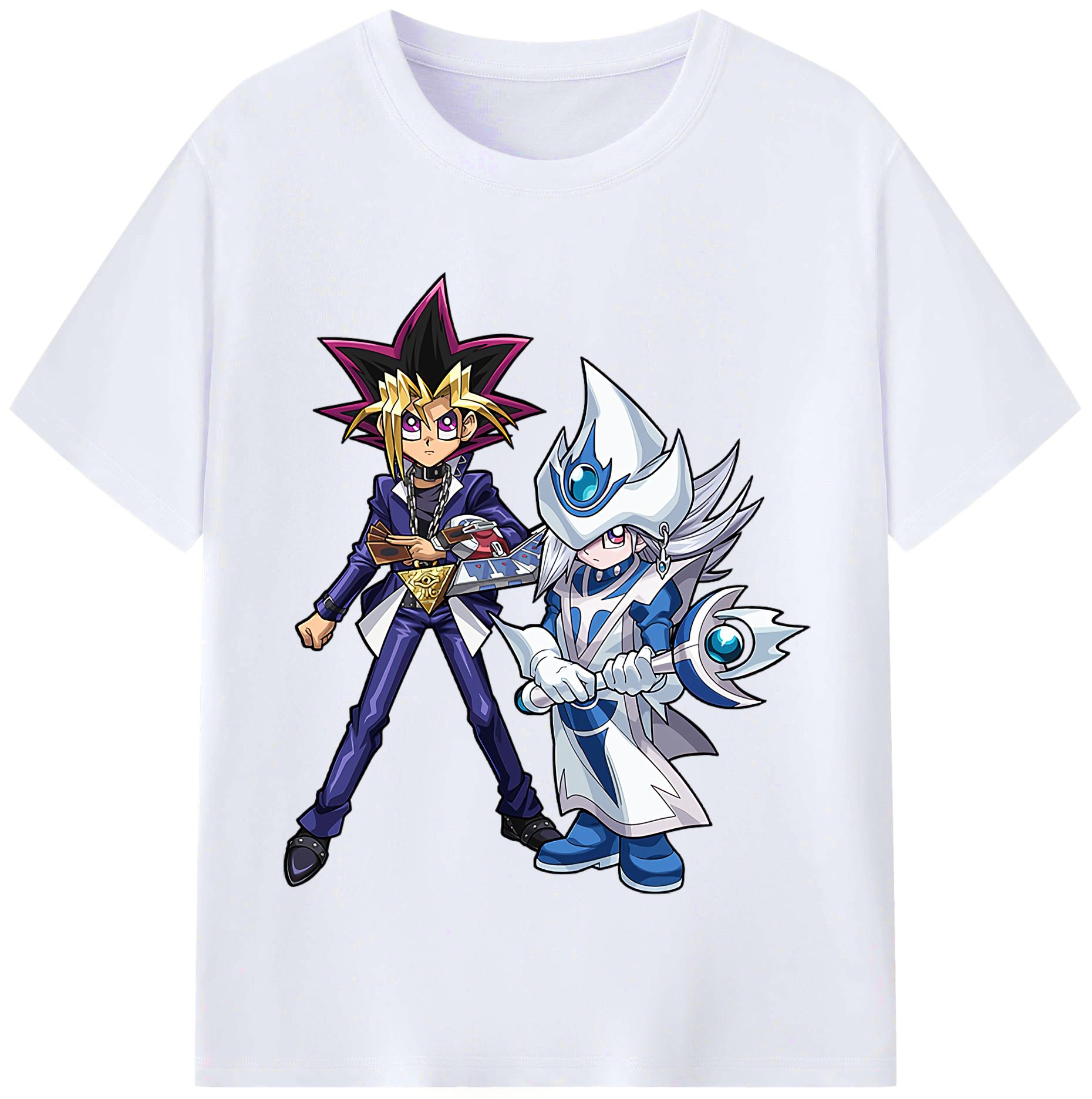 （画像用） 遊☆戯☆王 Yu-Gi-Oh! レディースカジュアルプリントTシャツ（綿100％）