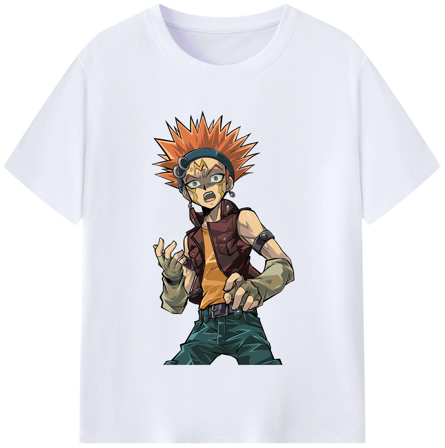 （画像用） 遊☆戯☆王 Yu-Gi-Oh! レディースカジュアルプリントTシャツ（綿100％）