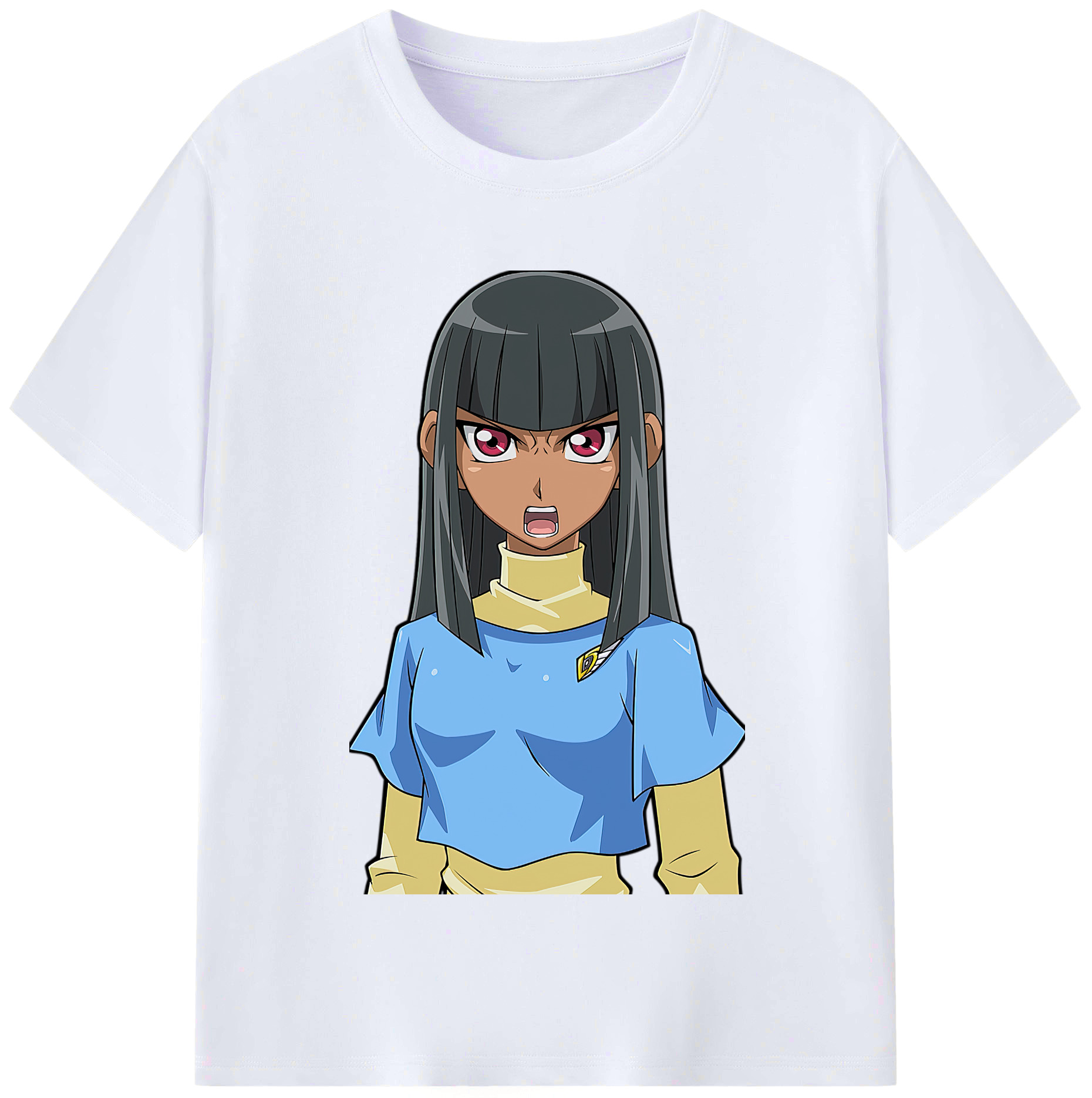 （画像用） 遊☆戯☆王 Yu-Gi-Oh! レディースカジュアルプリントTシャツ（綿100％）