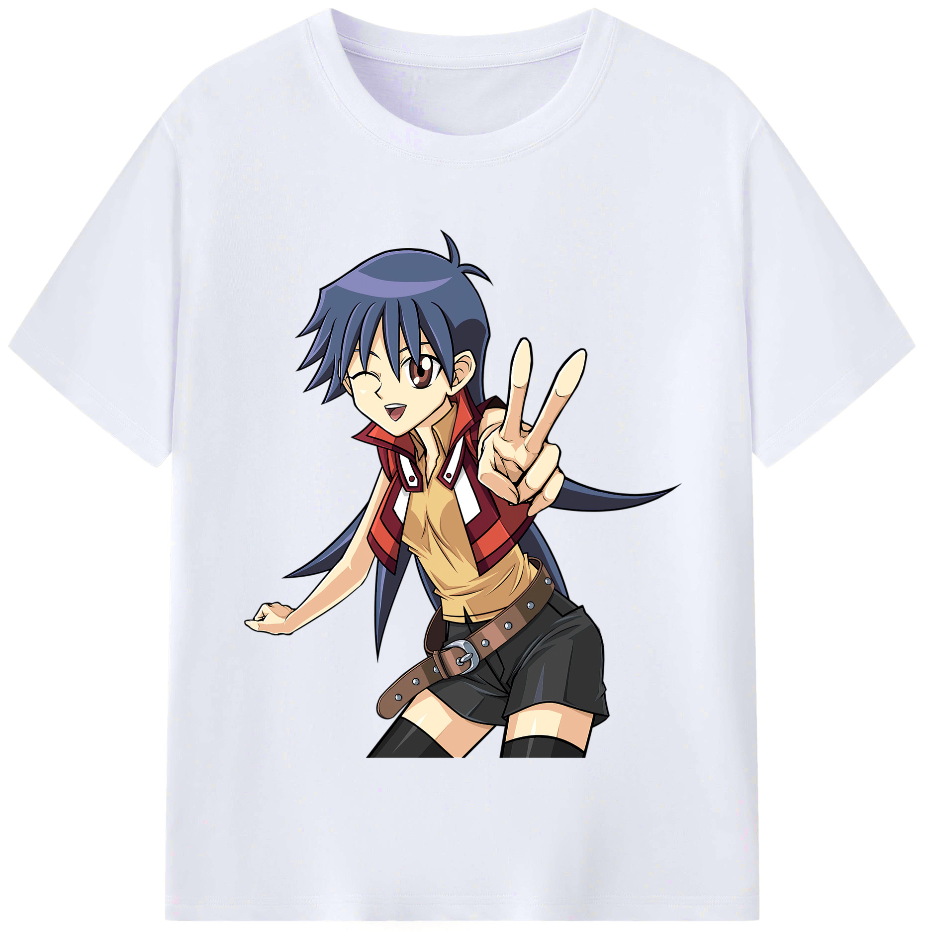 （画像用） 遊☆戯☆王 Yu-Gi-Oh! レディースカジュアルプリントTシャツ（綿100％）