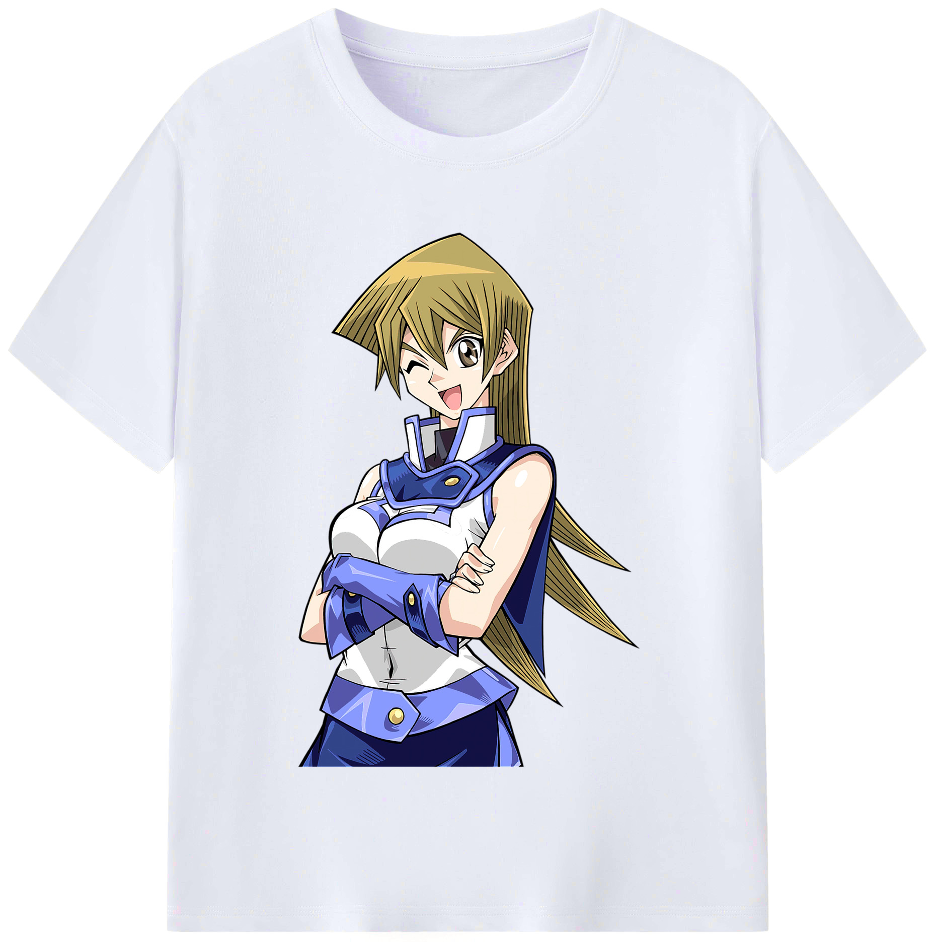 （画像用） 遊☆戯☆王 Yu-Gi-Oh! レディースカジュアルプリントTシャツ（綿100％）
