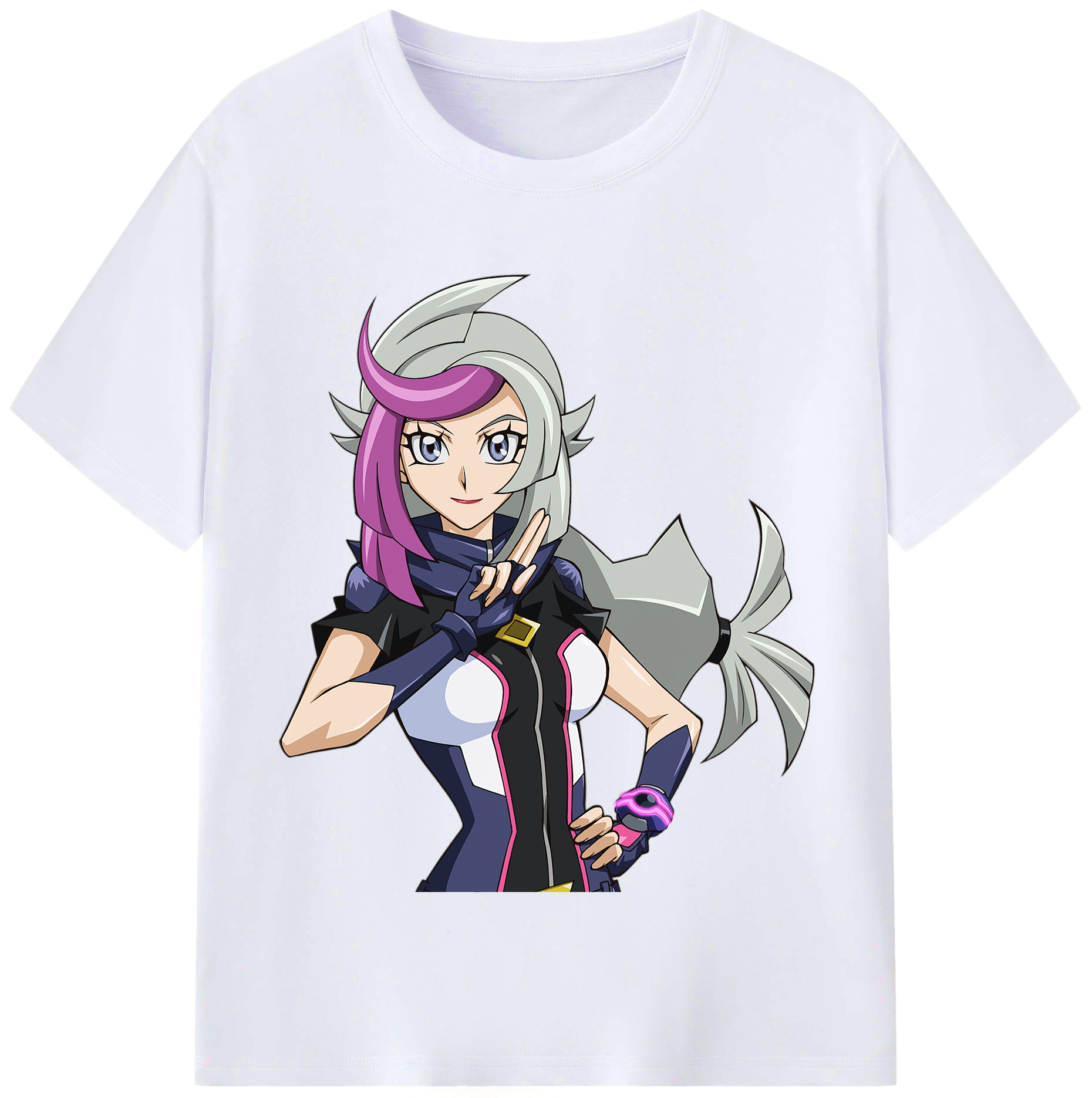 （画像用） 遊☆戯☆王 Yu-Gi-Oh! レディースカジュアルプリントTシャツ（綿100％）