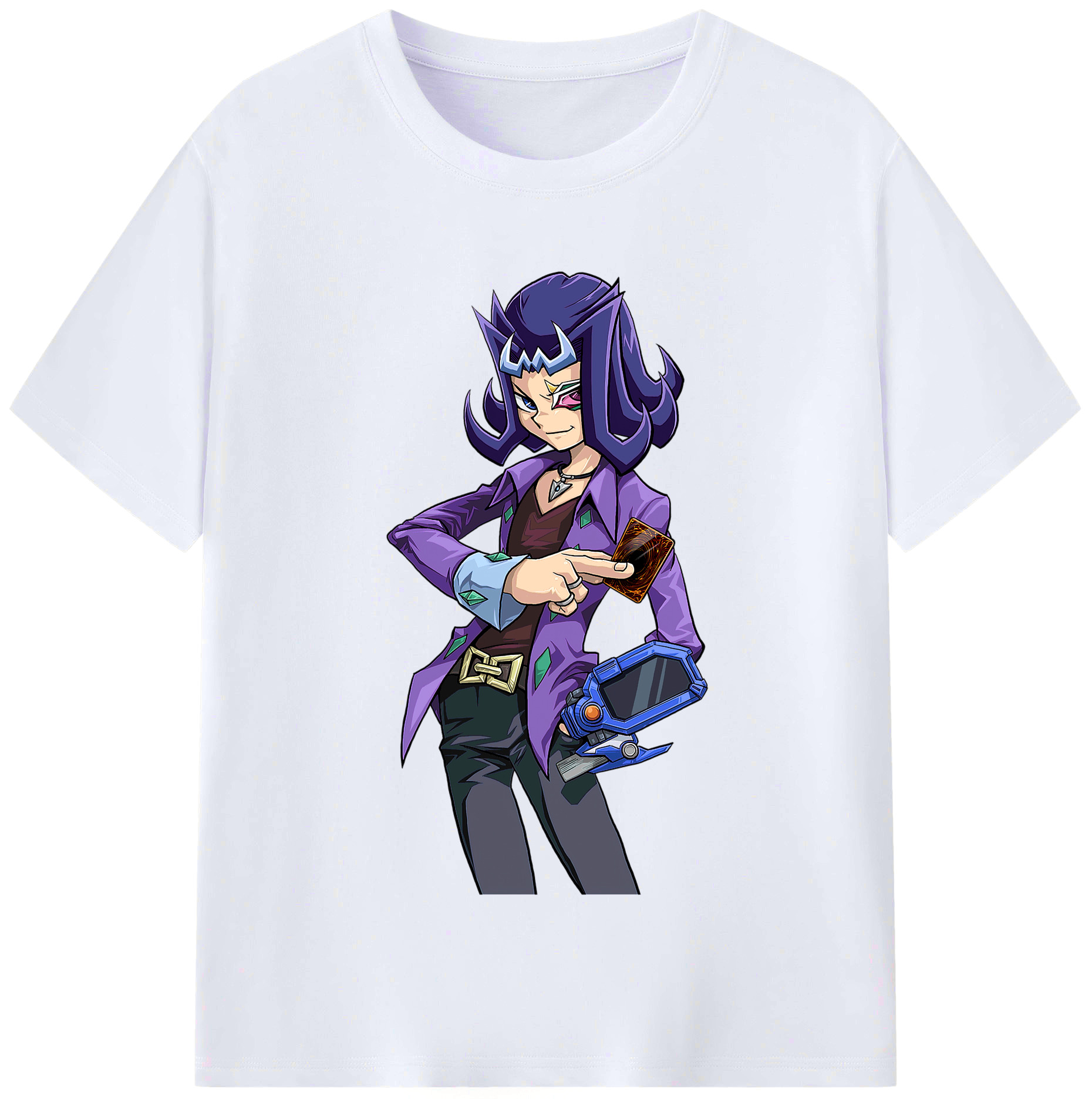 （画像用） 遊☆戯☆王 Yu-Gi-Oh! レディースカジュアルプリントTシャツ（綿100％）