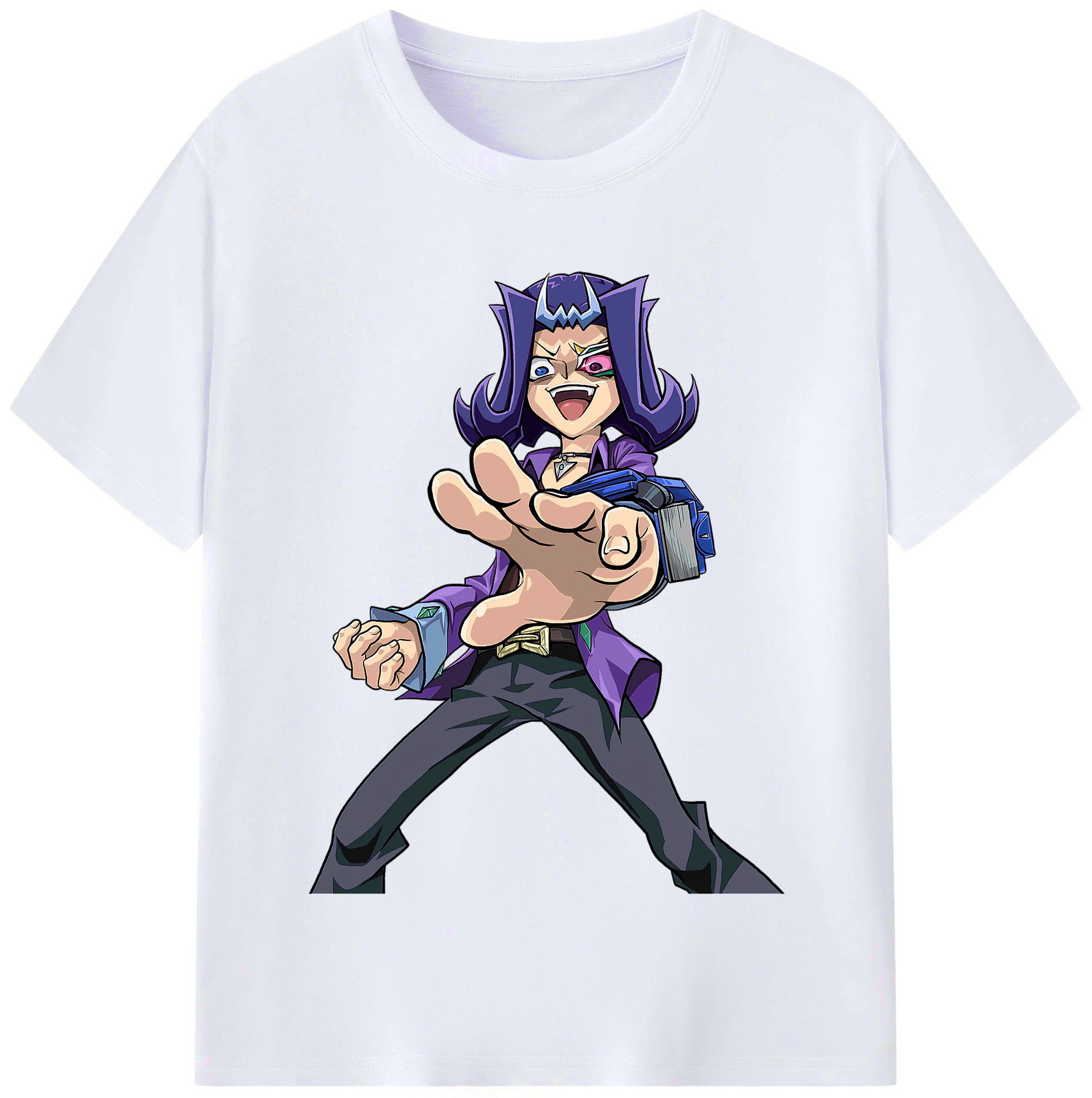 （画像用） 遊☆戯☆王 Yu-Gi-Oh! レディースカジュアルプリントTシャツ（綿100％）