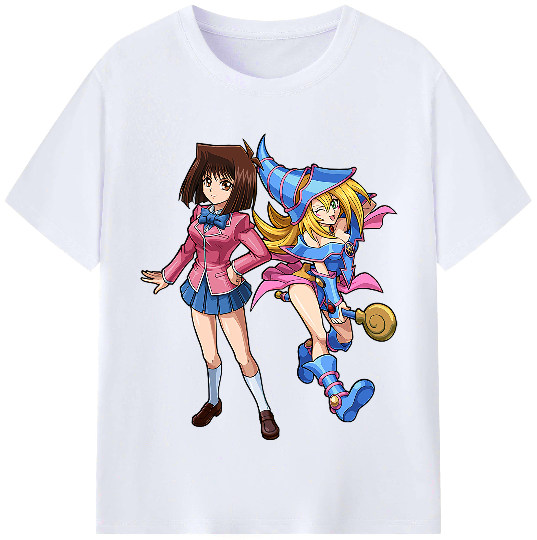 （画像用） 遊☆戯☆王 Yu-Gi-Oh! レディースカジュアルプリントTシャツ（綿100％）