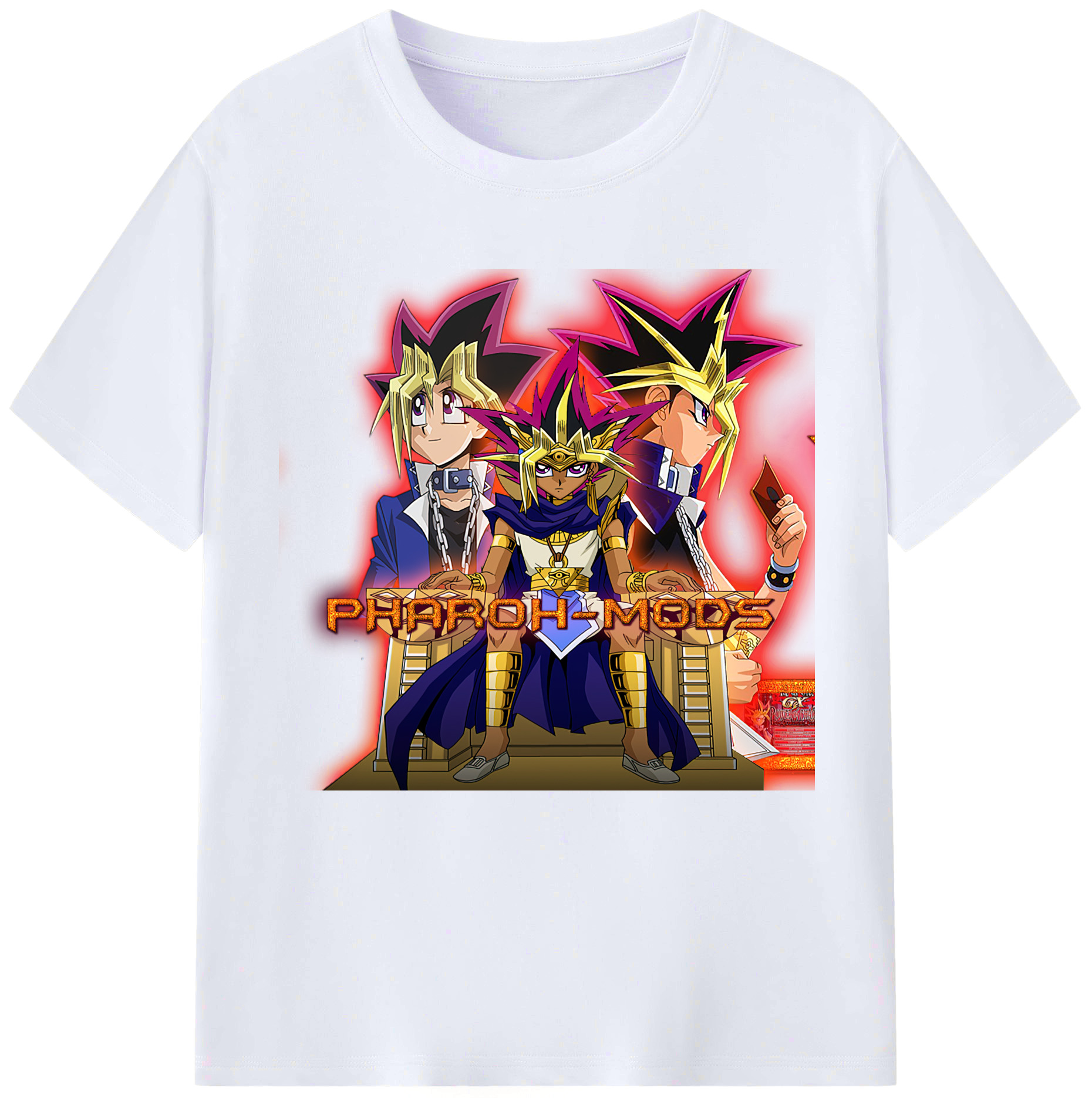 （画像用） 遊☆戯☆王 Yu-Gi-Oh! レディースカジュアルプリントTシャツ（綿100％）
