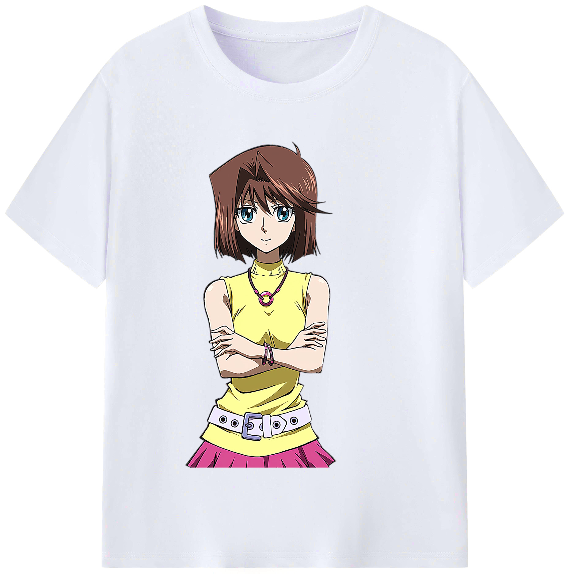 （画像用） 遊☆戯☆王 Yu-Gi-Oh! レディースカジュアルプリントTシャツ（綿100％）