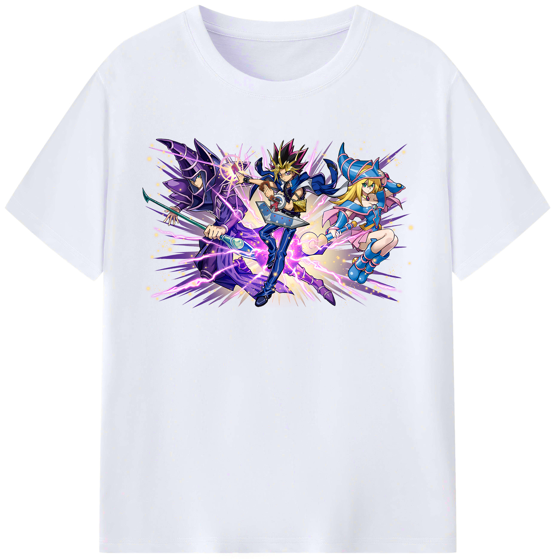 （画像用） 遊☆戯☆王 Yu-Gi-Oh! レディースカジュアルプリントTシャツ（綿100％）