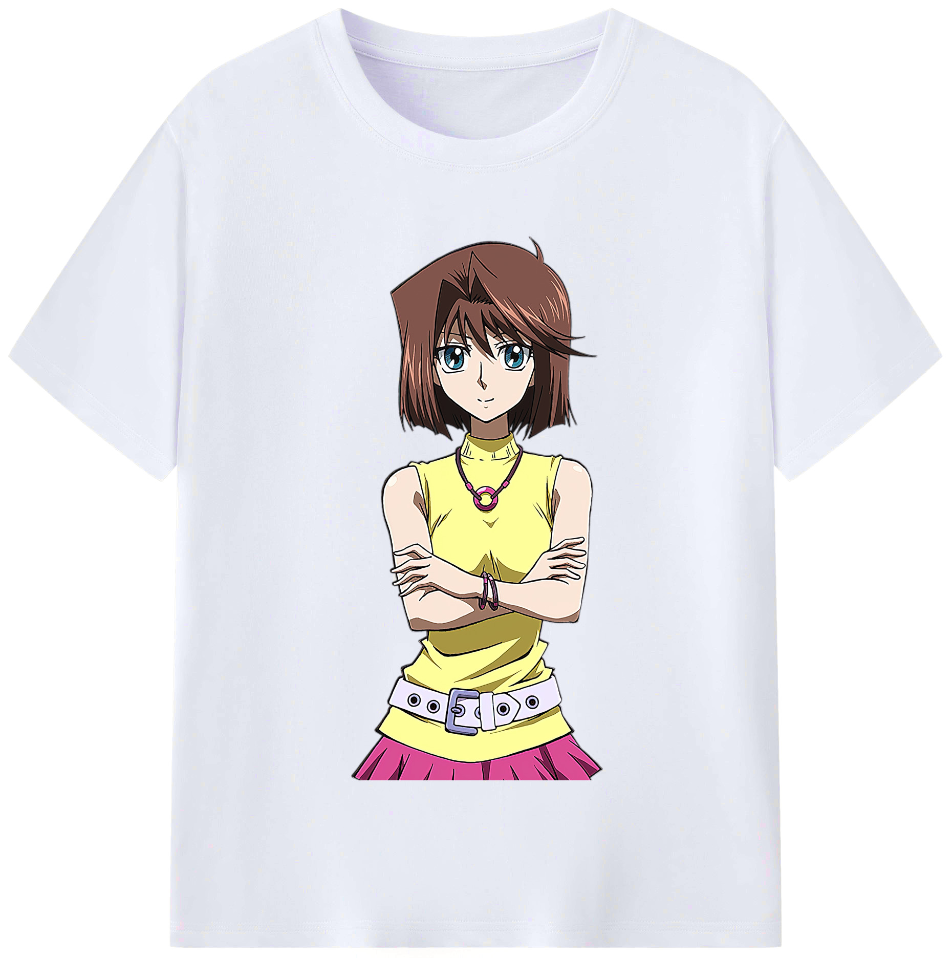 （画像用） 遊☆戯☆王 Yu-Gi-Oh! レディースカジュアルプリントTシャツ（綿100％）