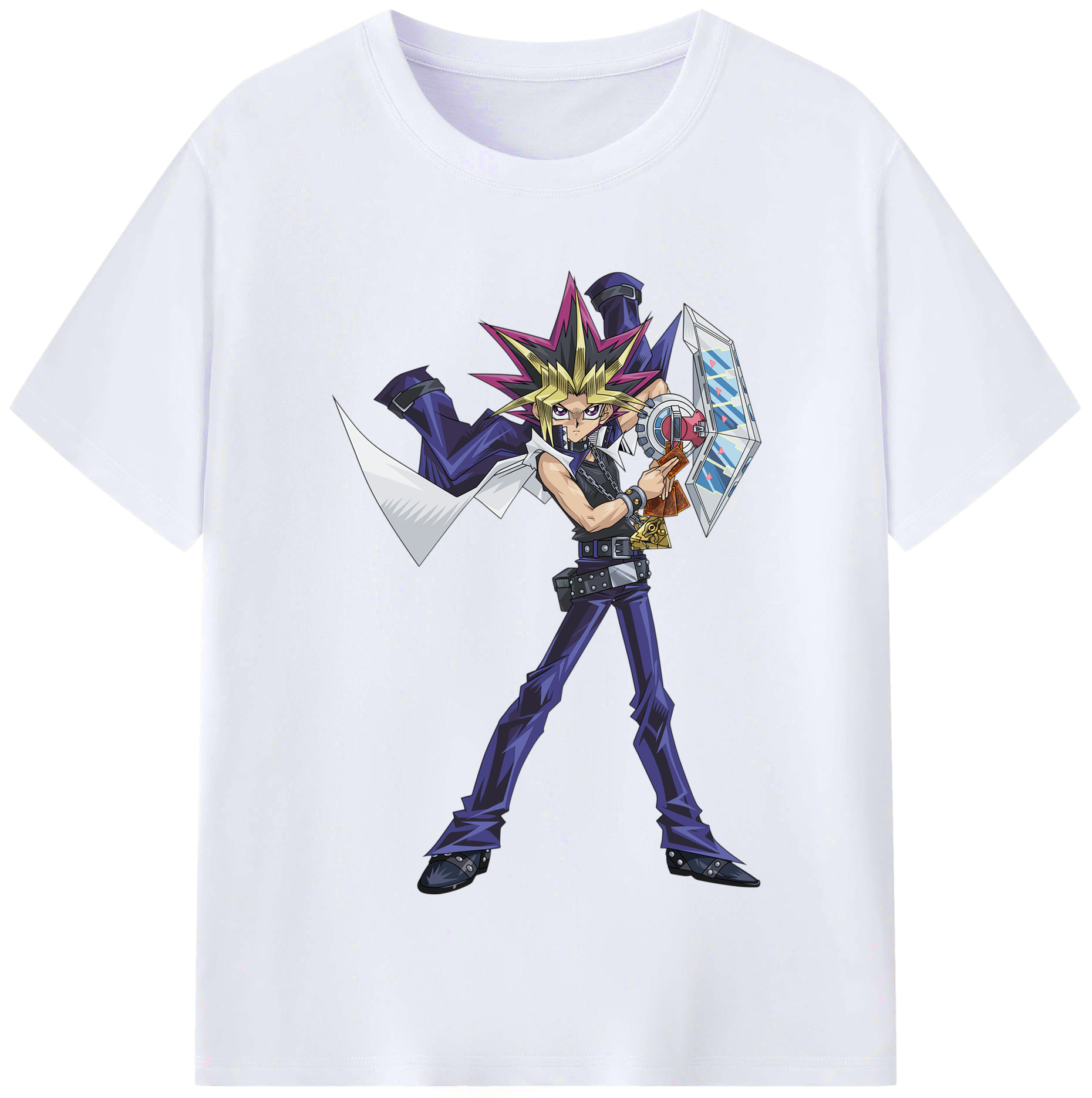 （画像用） 遊☆戯☆王 Yu-Gi-Oh! レディースカジュアルプリントTシャツ（綿100％）
