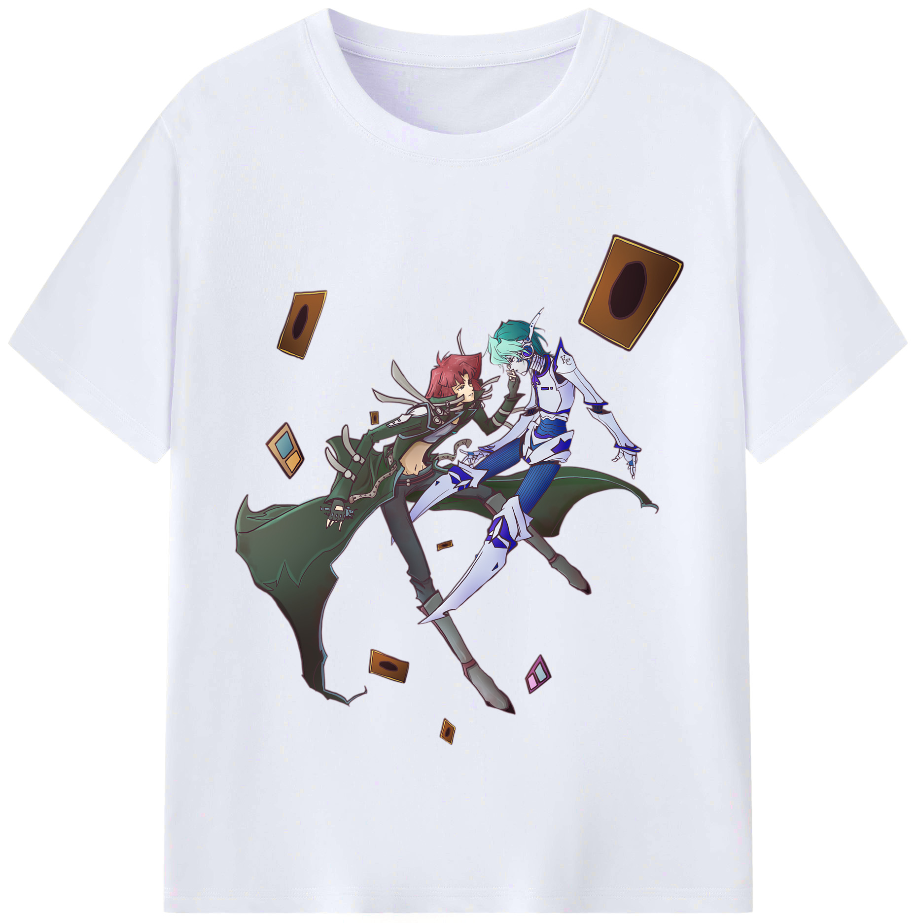 （画像用） 遊☆戯☆王 Yu-Gi-Oh! レディースカジュアルプリントTシャツ（綿100％）