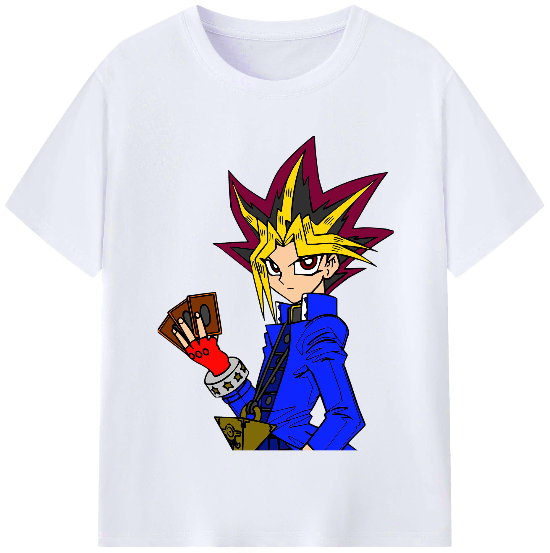 （画像用） 遊☆戯☆王 Yu-Gi-Oh! レディースカジュアルプリントTシャツ（綿100％）