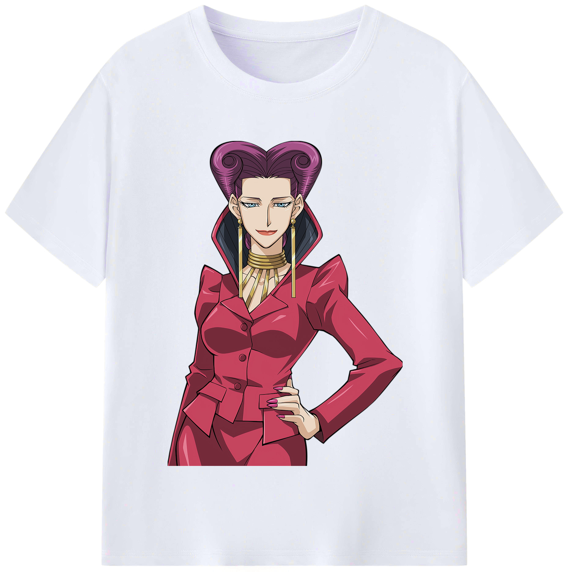 （画像用） 遊☆戯☆王 Yu-Gi-Oh! レディースカジュアルプリントTシャツ（綿100％）