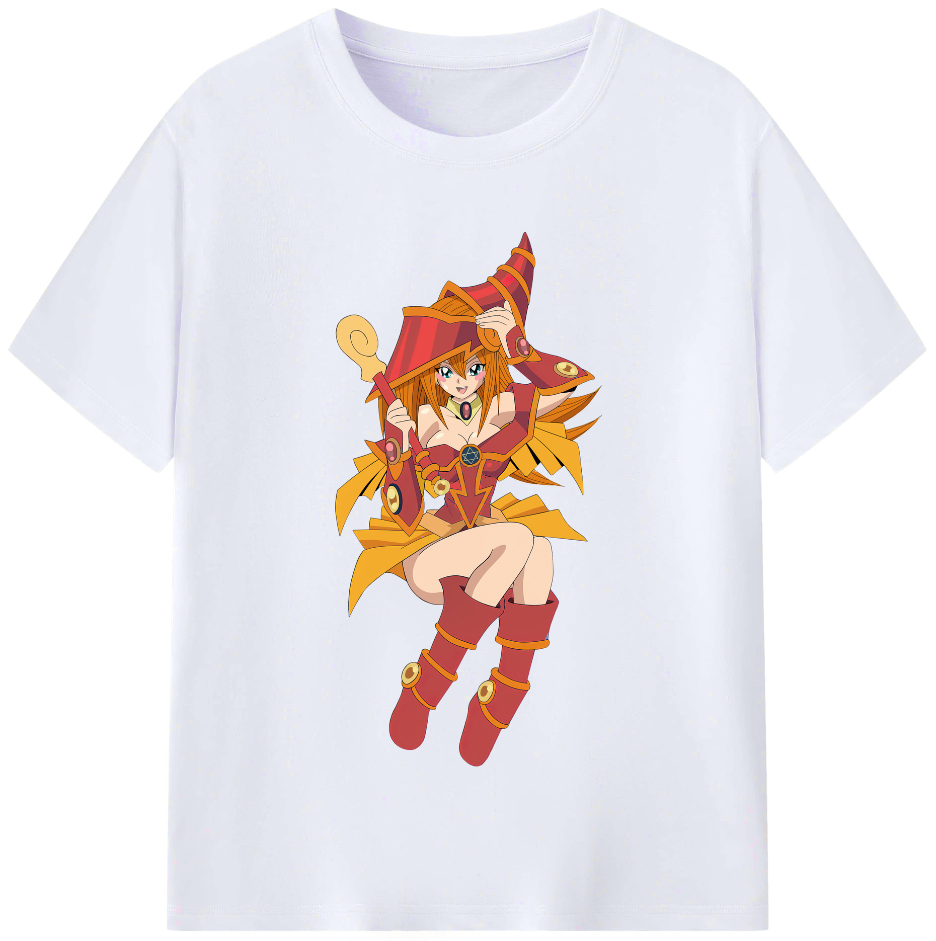 （画像用） 遊☆戯☆王 Yu-Gi-Oh! レディースカジュアルプリントTシャツ（綿100％）