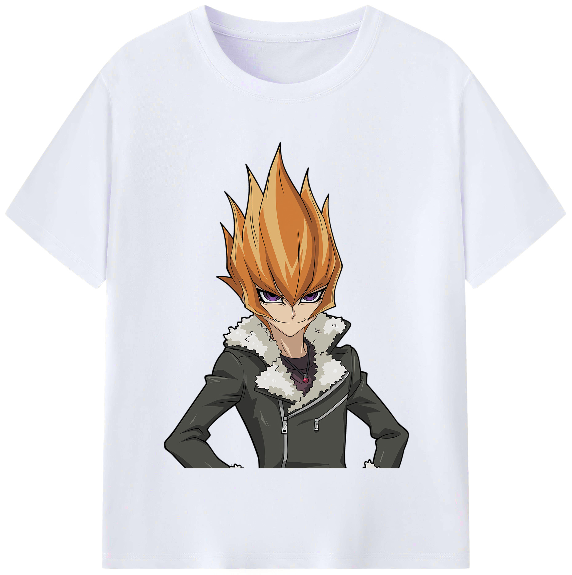 （画像用） 遊☆戯☆王 Yu-Gi-Oh! レディースカジュアルプリントTシャツ（綿100％）