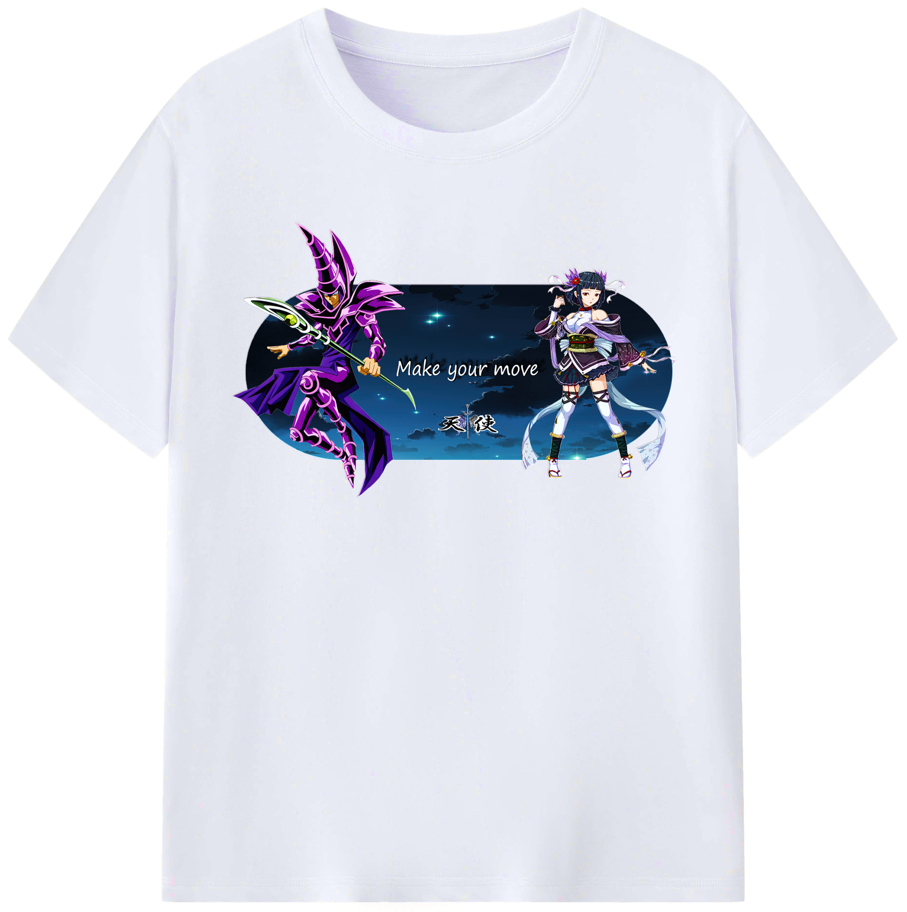 （画像用） 遊☆戯☆王 Yu-Gi-Oh! レディースカジュアルプリントTシャツ（綿100％）