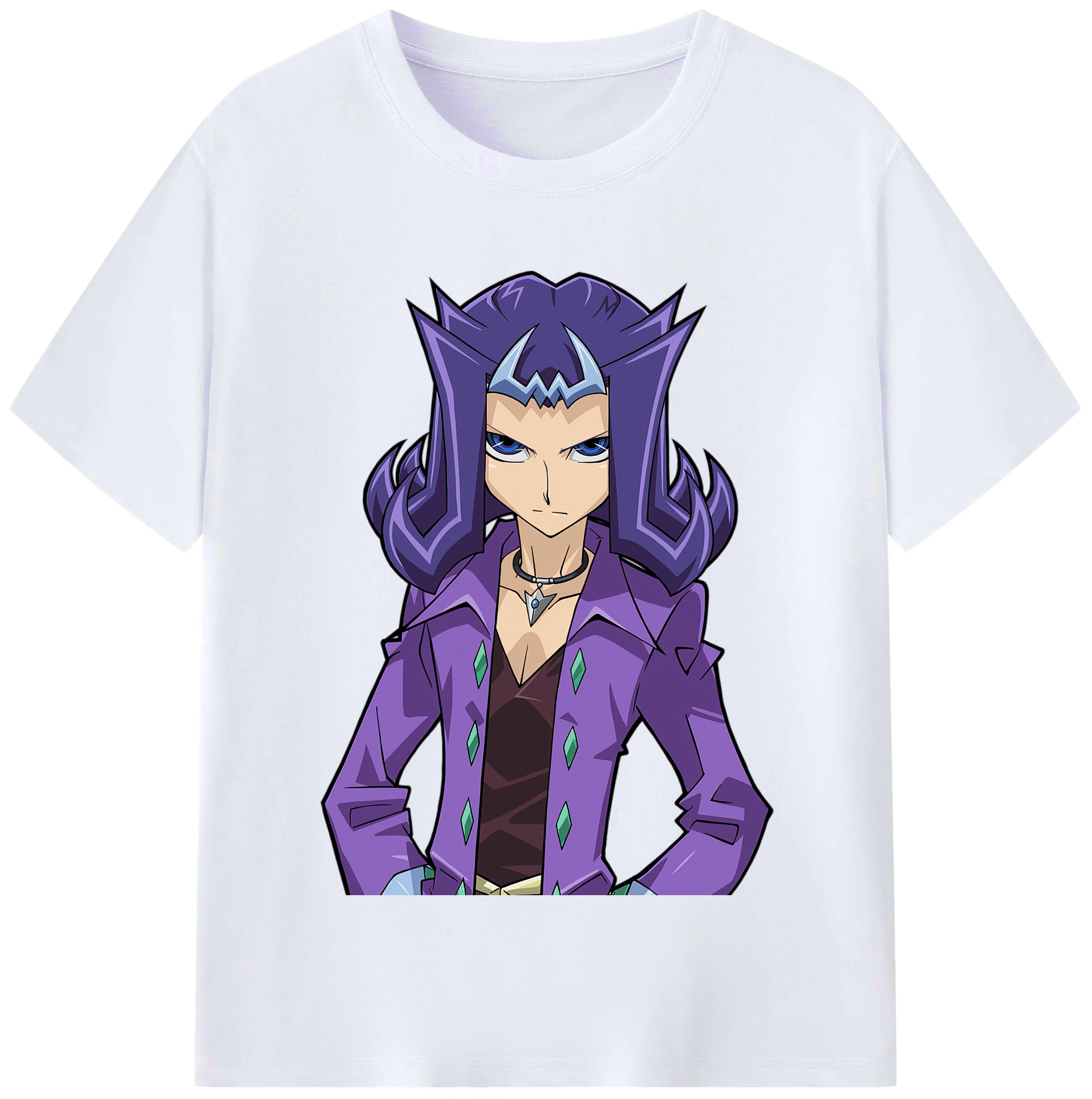 （画像用） 遊☆戯☆王 Yu-Gi-Oh! レディースカジュアルプリントTシャツ（綿100％）
