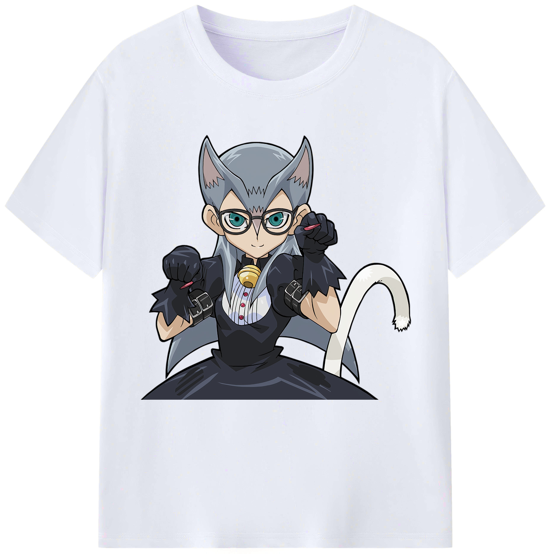 （画像用） 遊☆戯☆王 Yu-Gi-Oh! レディースカジュアルプリントTシャツ（綿100％）