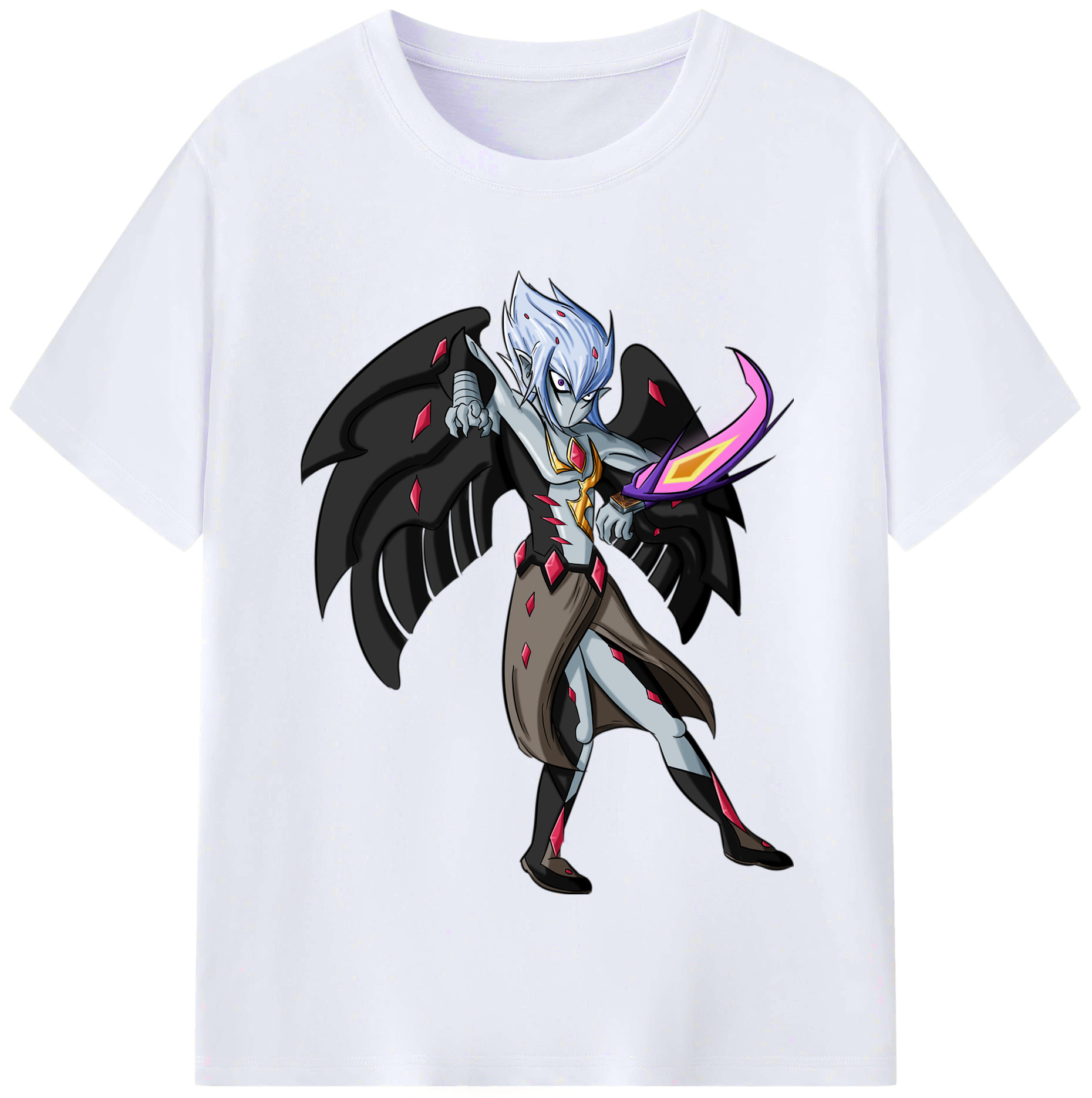 （画像用） 遊☆戯☆王 Yu-Gi-Oh! レディースカジュアルプリントTシャツ（綿100％）