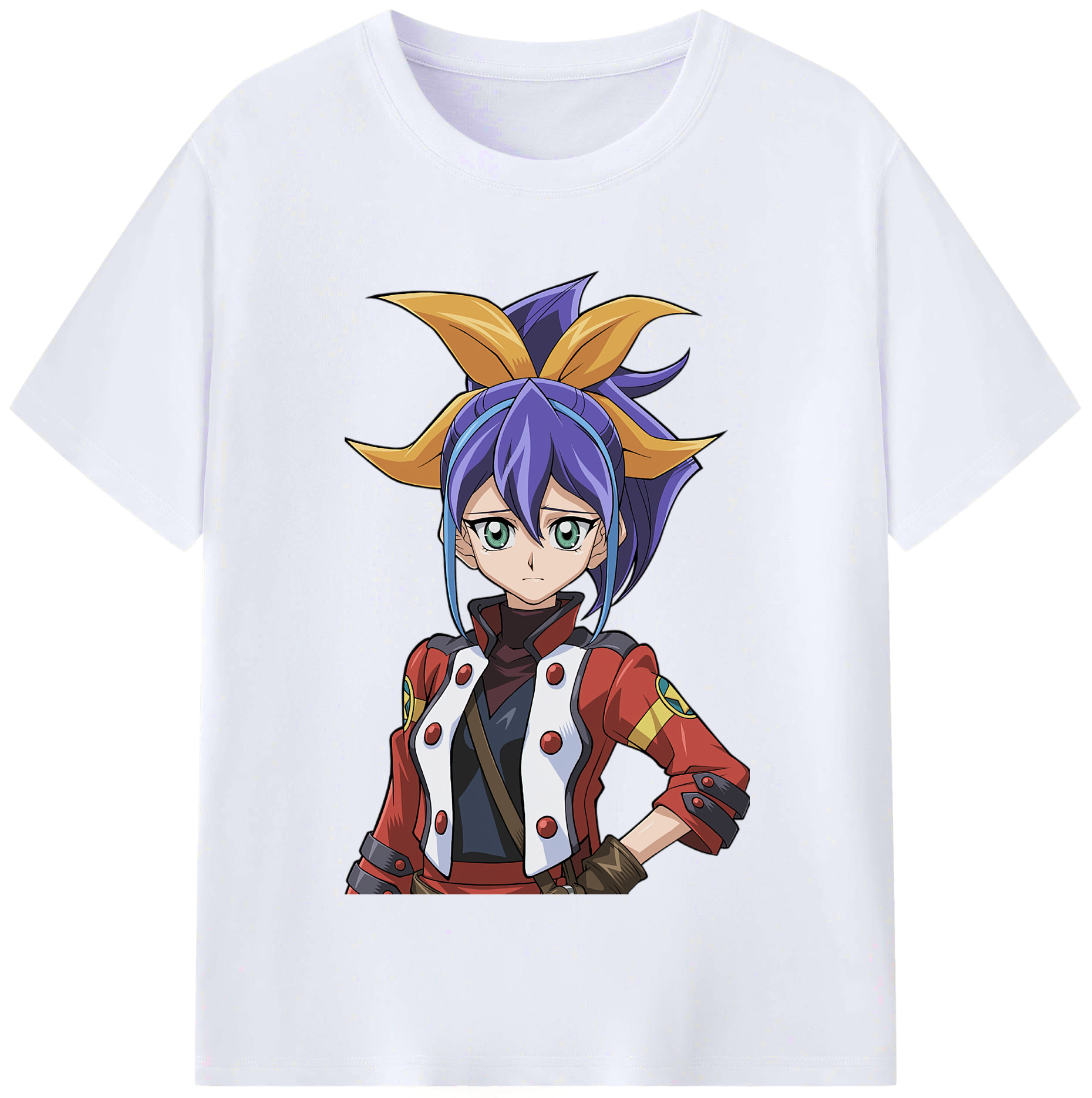（画像用） 遊☆戯☆王 Yu-Gi-Oh! レディースカジュアルプリントTシャツ（綿100％）