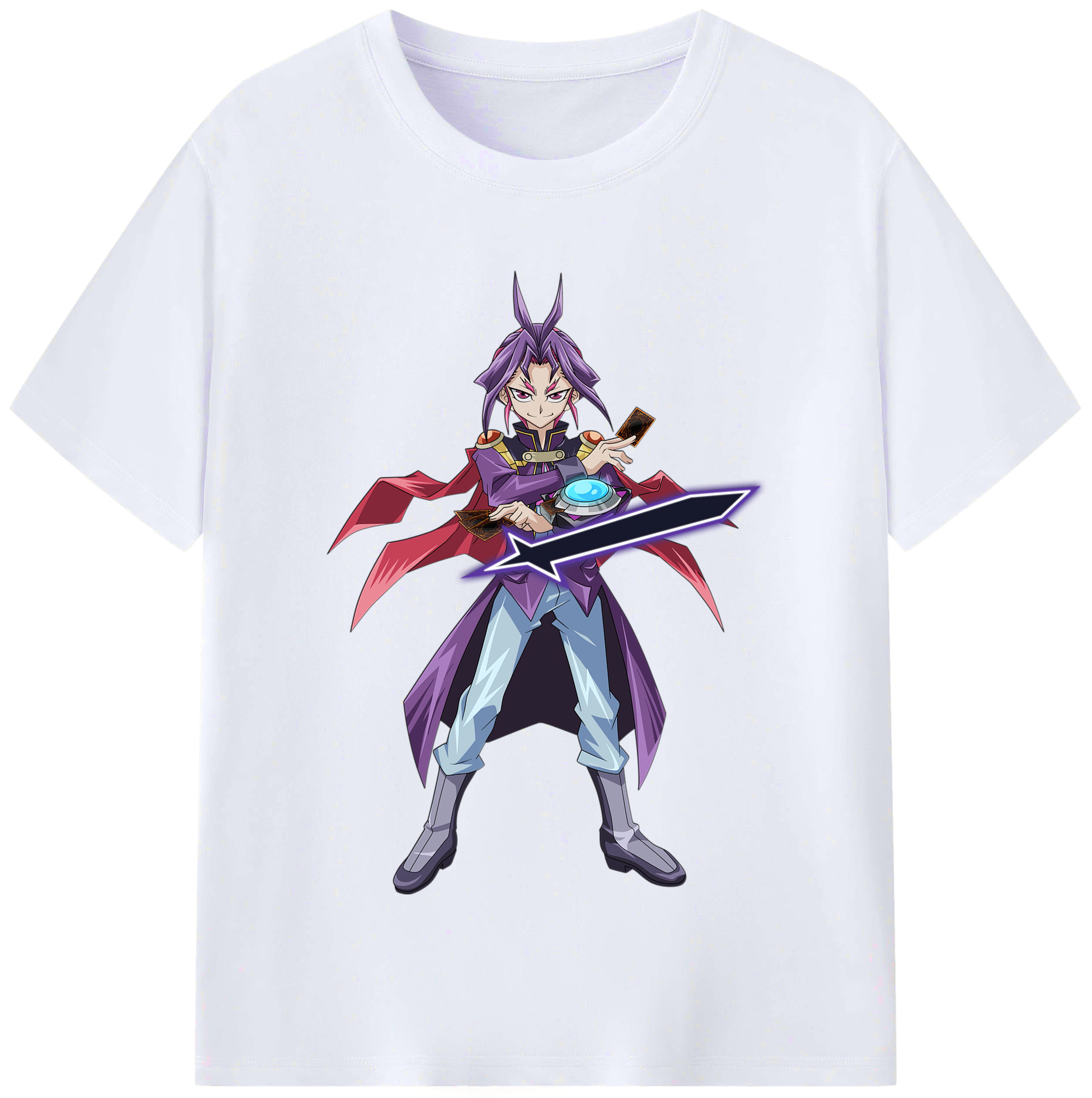 （画像用） 遊☆戯☆王 Yu-Gi-Oh! レディースカジュアルプリントTシャツ（綿100％）