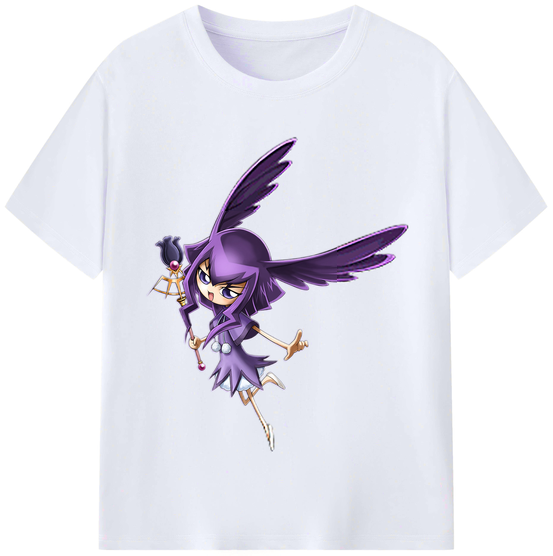 （画像用） 遊☆戯☆王 Yu-Gi-Oh! レディースカジュアルプリントTシャツ（綿100％）