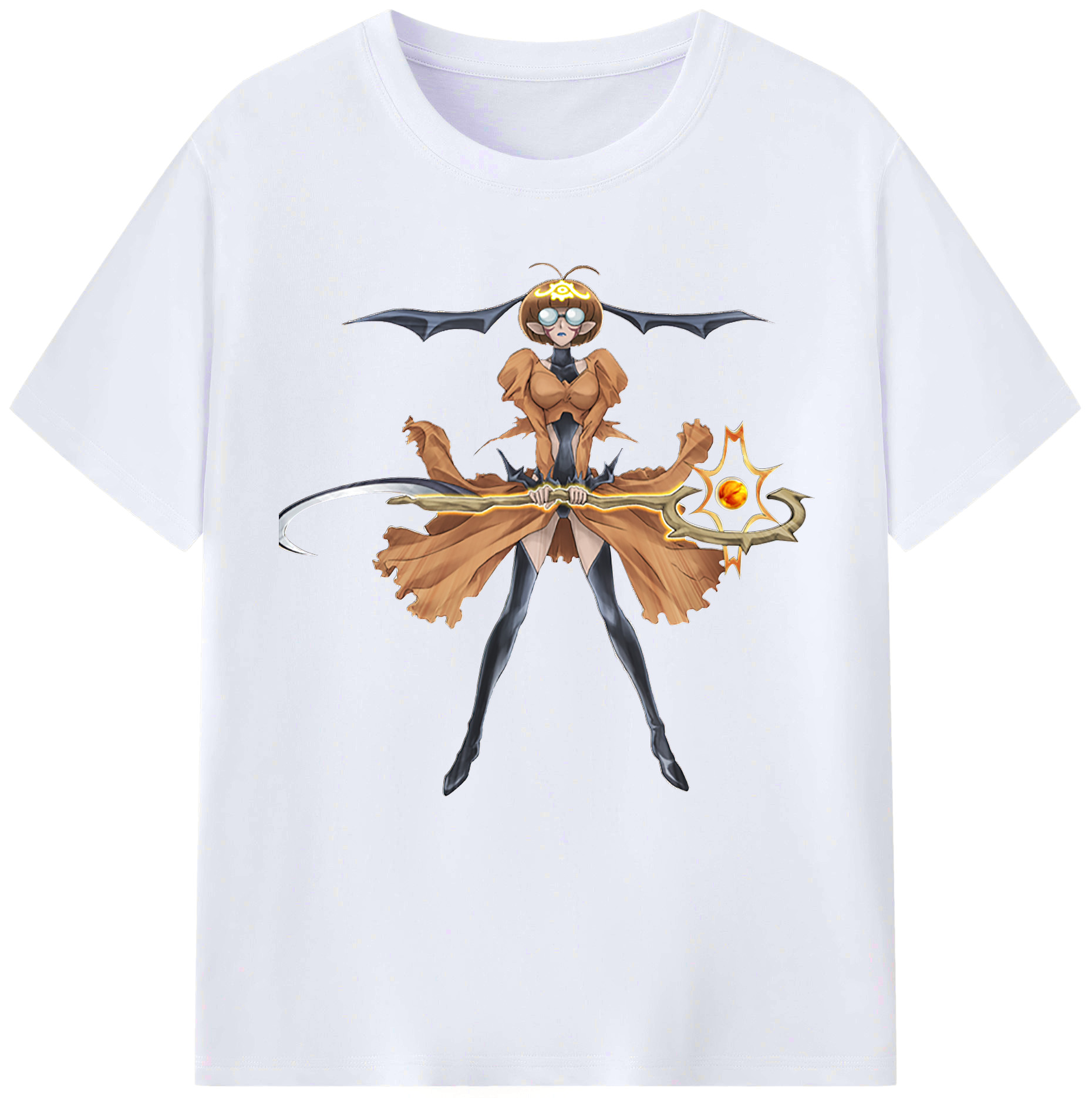 （画像用） 遊☆戯☆王 Yu-Gi-Oh! レディースカジュアルプリントTシャツ（綿100％）