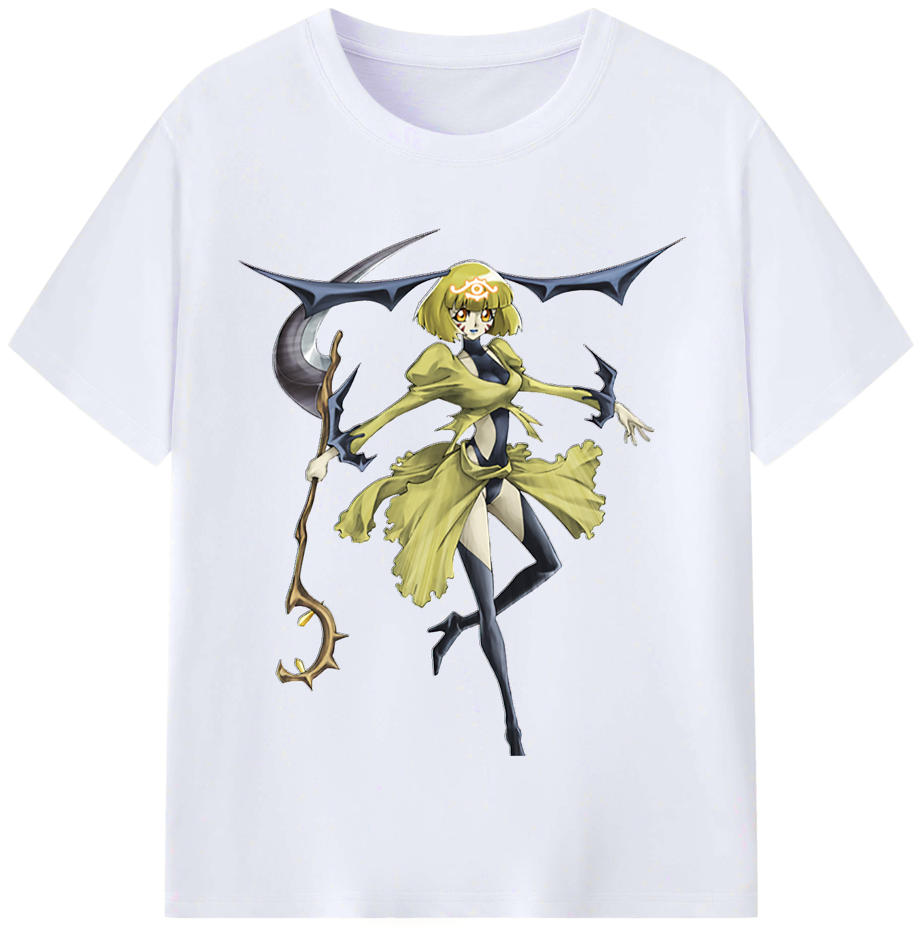 （画像用） 遊☆戯☆王 Yu-Gi-Oh! レディースカジュアルプリントTシャツ（綿100％）
