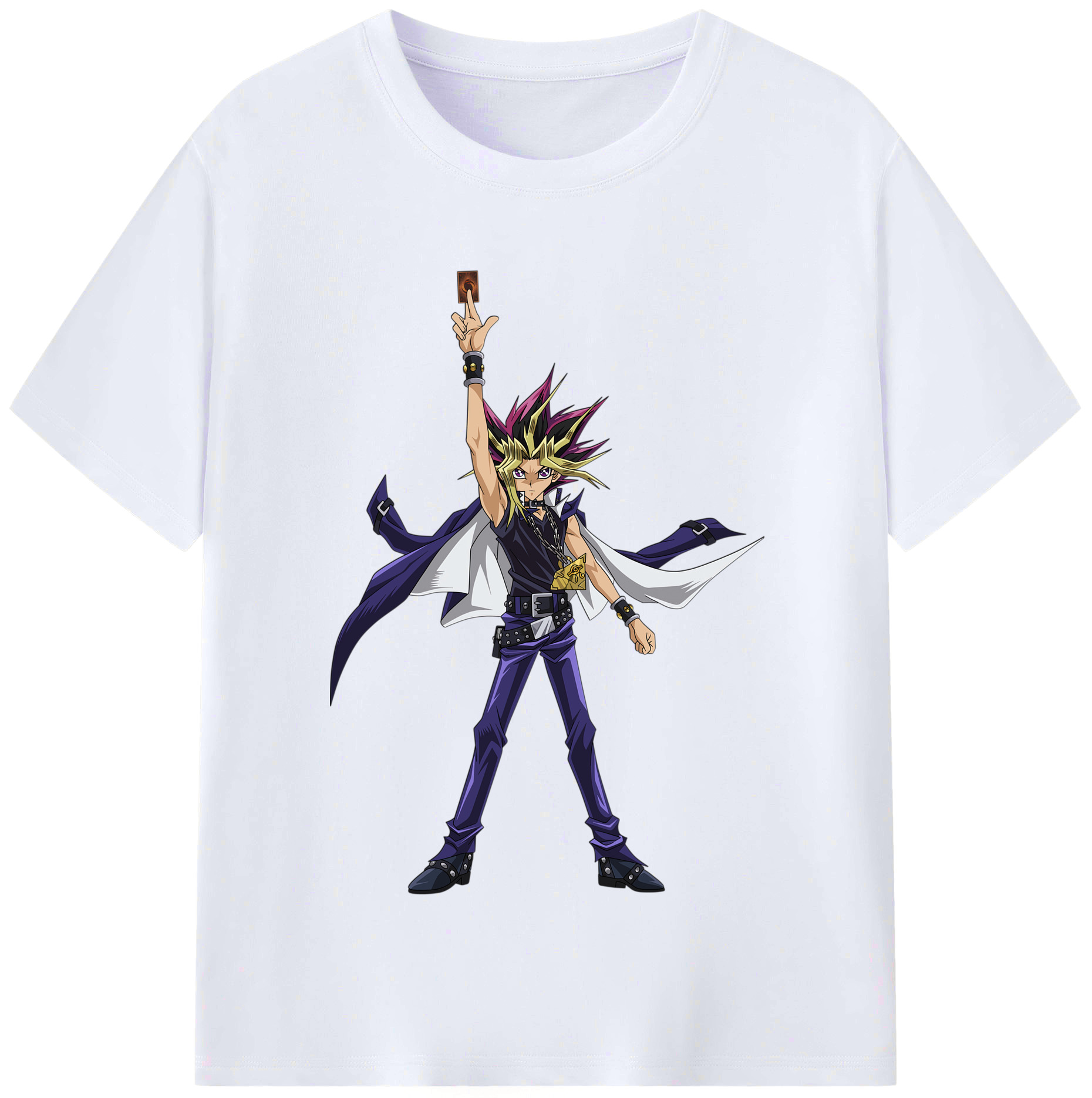 （画像用） 遊☆戯☆王 Yu-Gi-Oh! レディースカジュアルプリントTシャツ（綿100％）