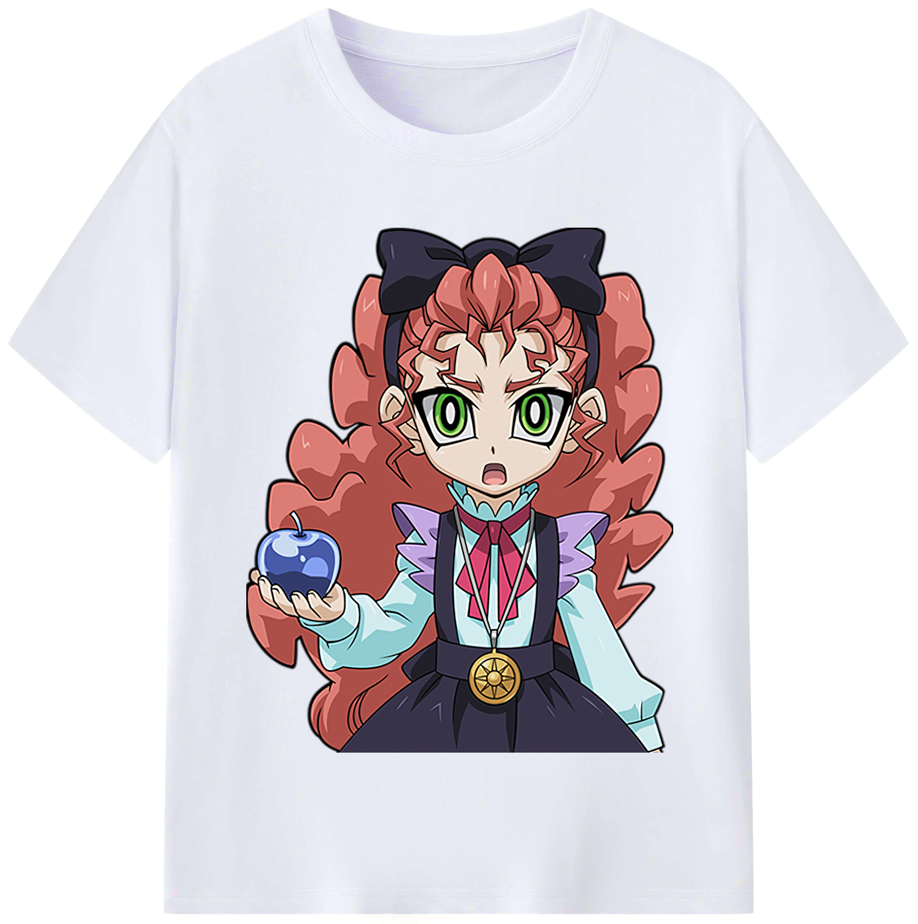 （画像用） 遊☆戯☆王 Yu-Gi-Oh! レディースカジュアルプリントTシャツ（綿100％）