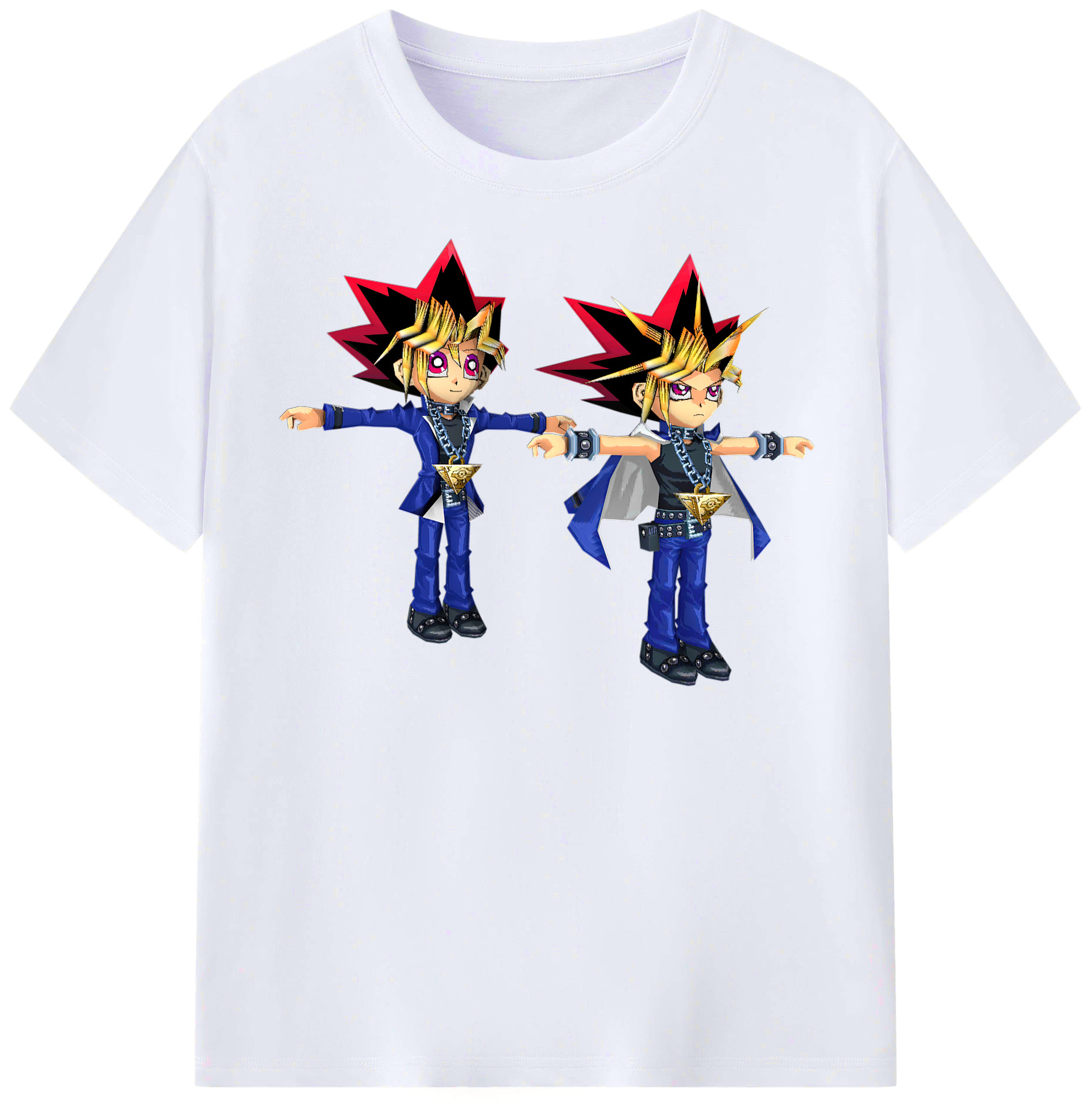 （画像用） 遊☆戯☆王 Yu-Gi-Oh! レディースカジュアルプリントTシャツ（綿100％）