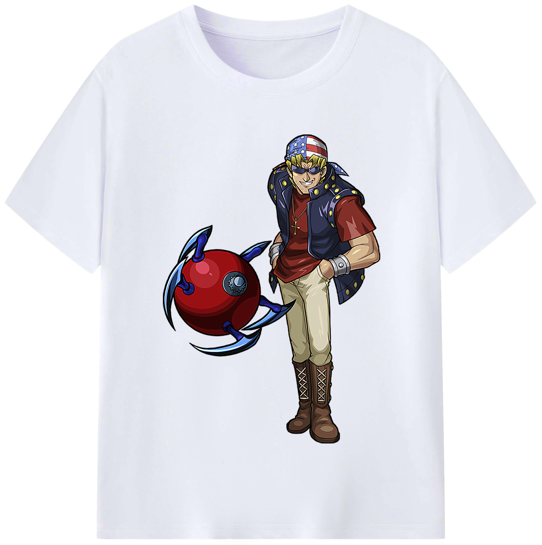 （画像用） 遊☆戯☆王 Yu-Gi-Oh! レディースカジュアルプリントTシャツ（綿100％）