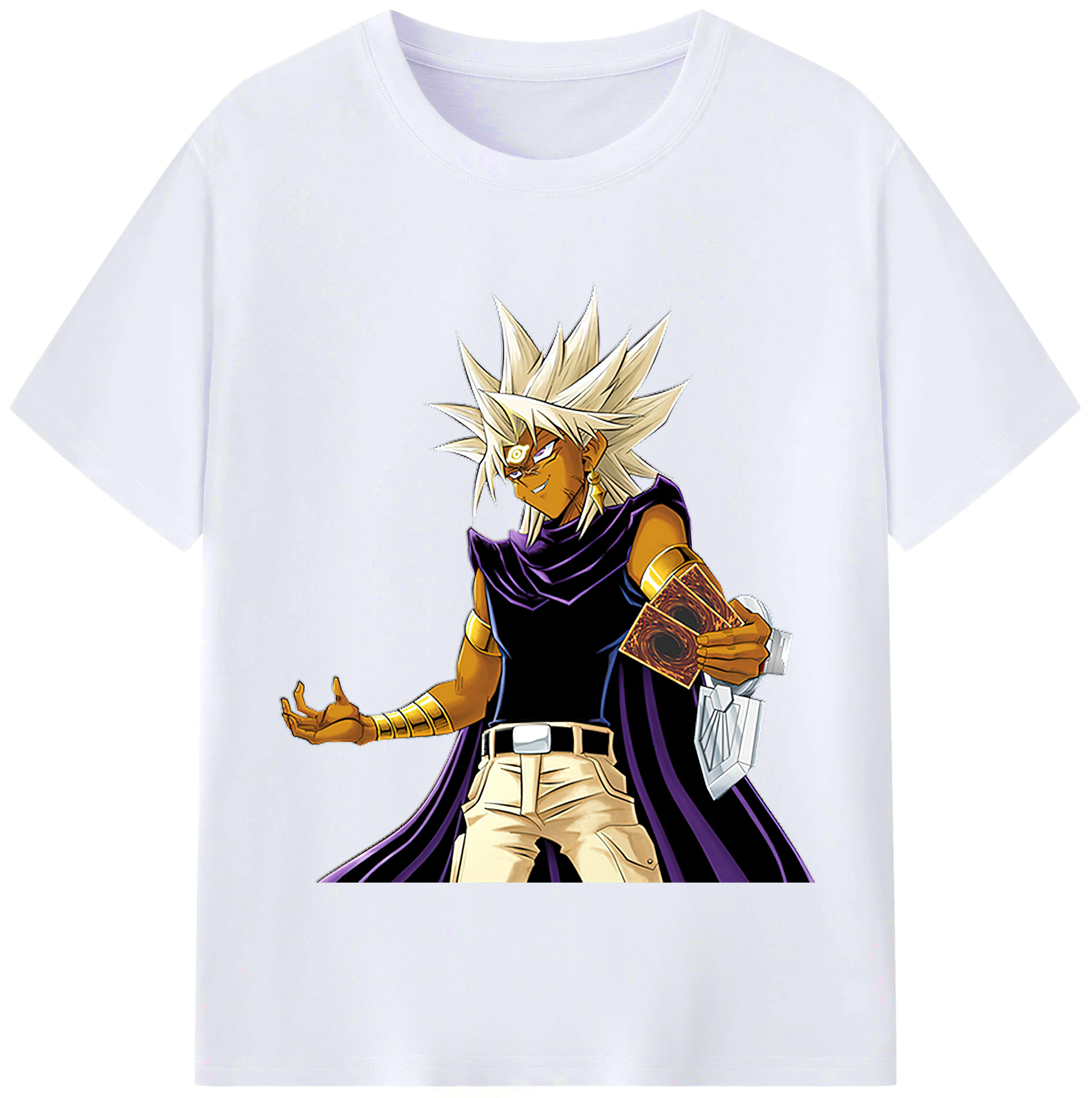 （画像用） 遊☆戯☆王 Yu-Gi-Oh! レディースカジュアルプリントTシャツ（綿100％）