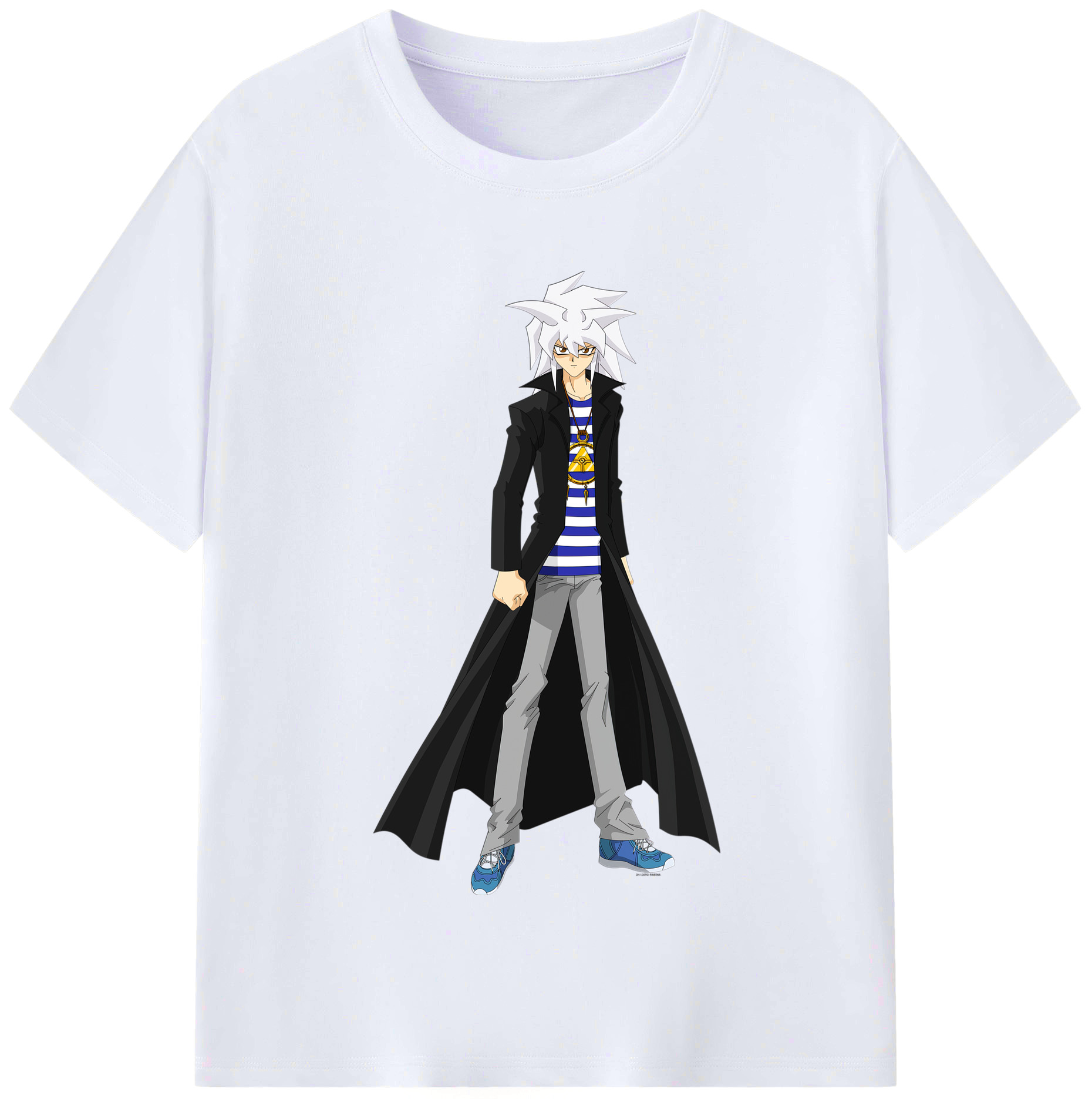 （画像用） 遊☆戯☆王 Yu-Gi-Oh! レディースカジュアルプリントTシャツ（綿100％）