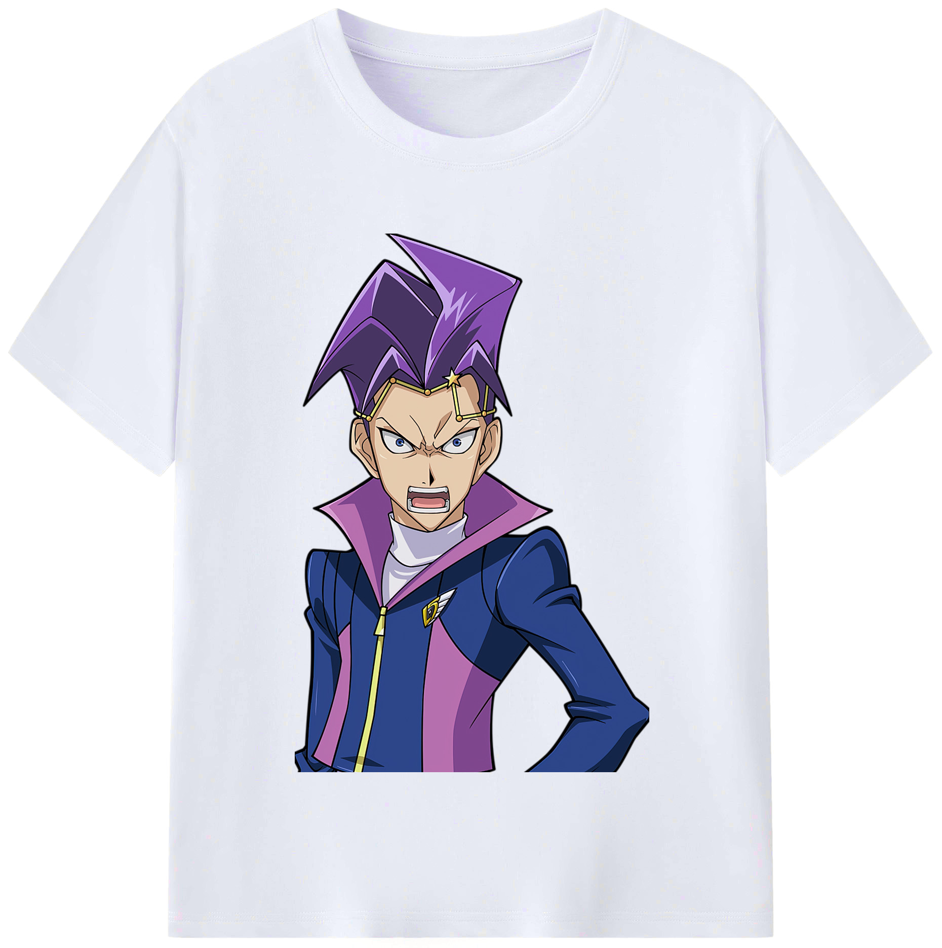 （画像用） 遊☆戯☆王 Yu-Gi-Oh! レディースカジュアルプリントTシャツ（綿100％）