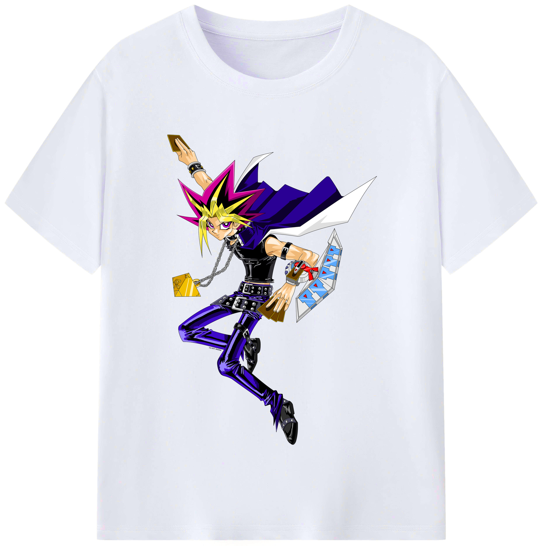 （画像用） 遊☆戯☆王 Yu-Gi-Oh! レディースカジュアルプリントTシャツ（綿100％）