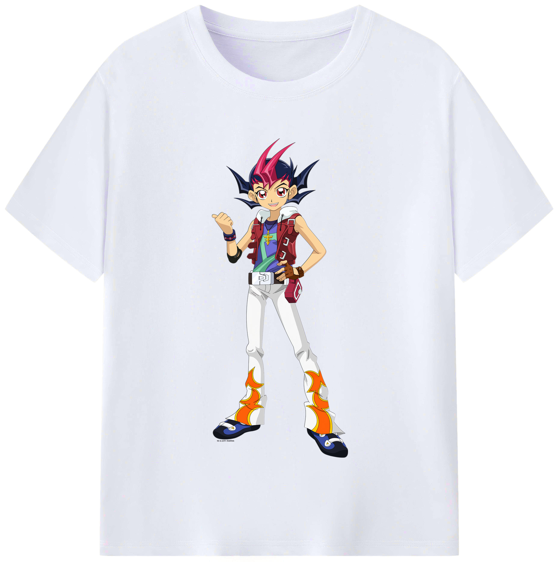 （画像用） 遊☆戯☆王 Yu-Gi-Oh! レディースカジュアルプリントTシャツ（綿100％）