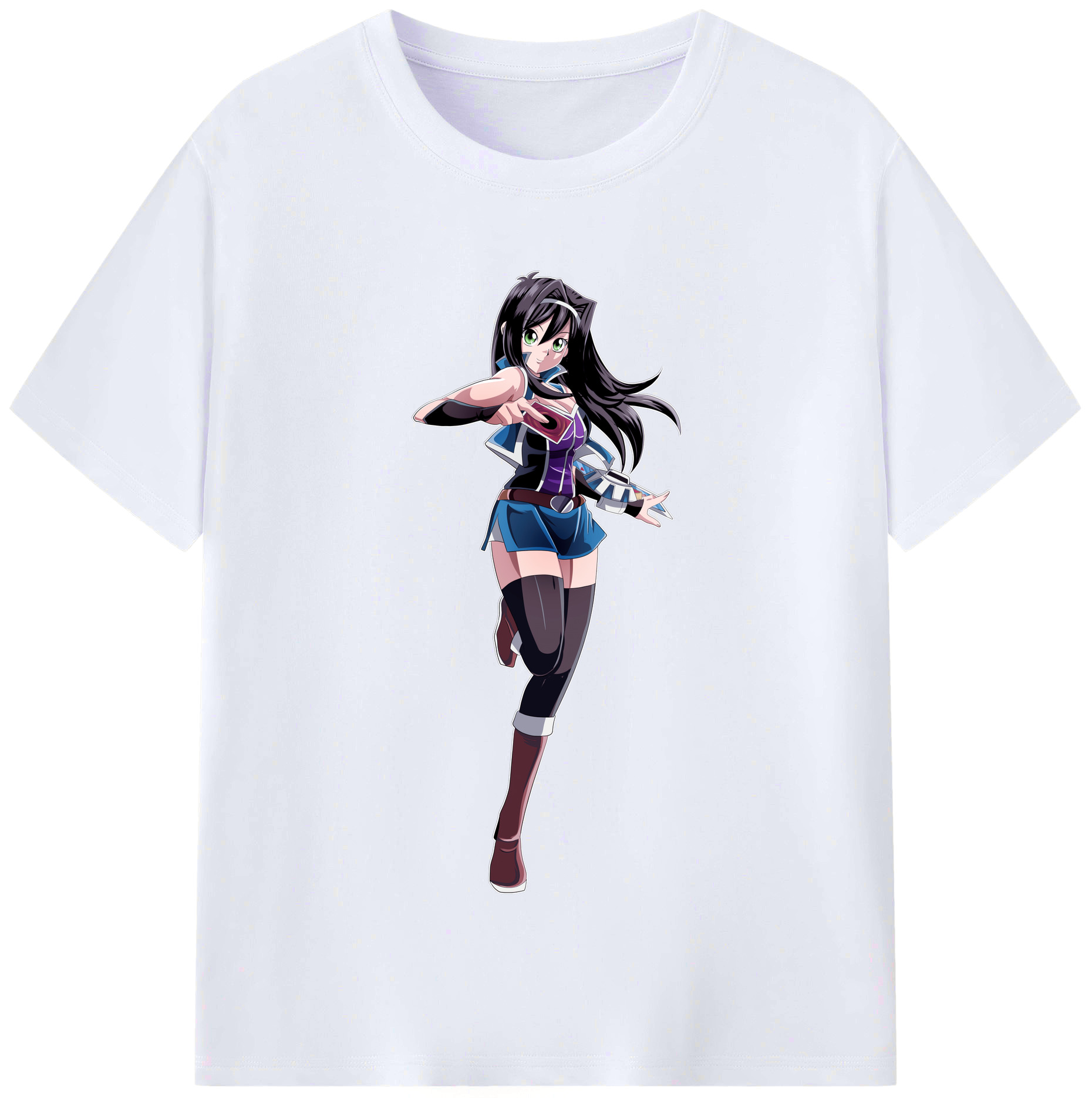 （画像用） 遊☆戯☆王 Yu-Gi-Oh! レディースカジュアルプリントTシャツ（綿100％）