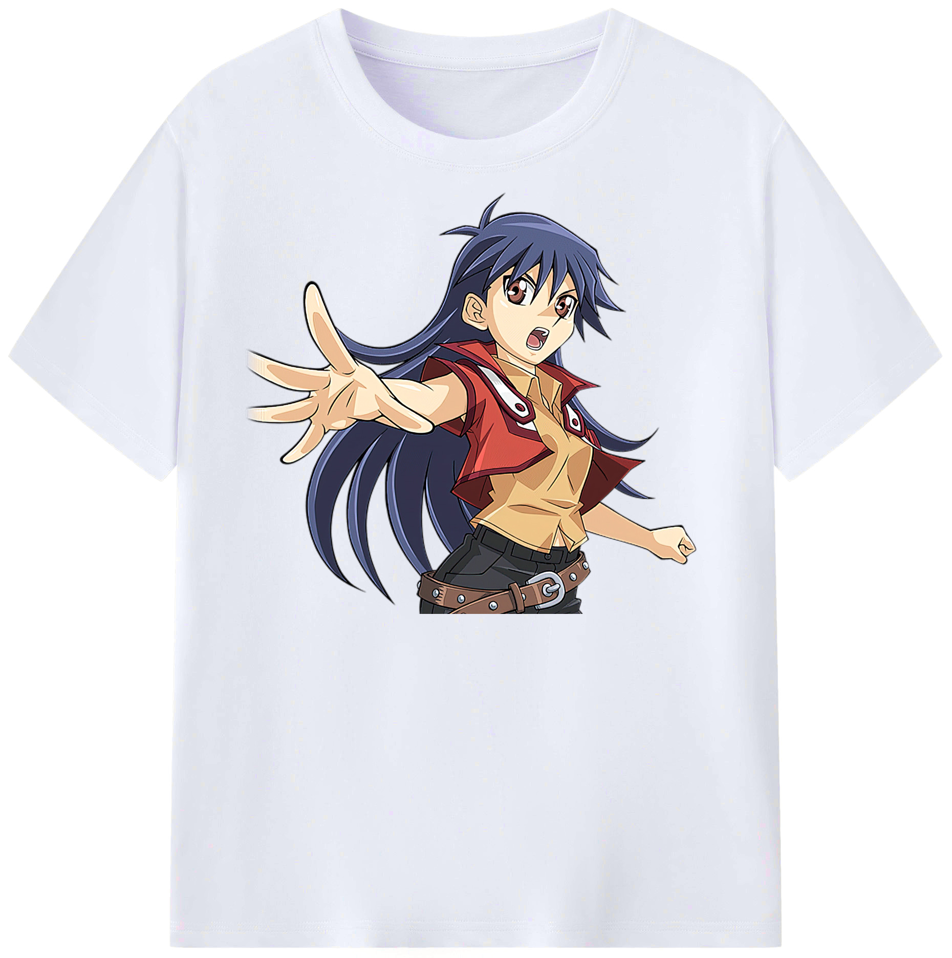（画像用） 遊☆戯☆王 Yu-Gi-Oh! レディースカジュアルプリントTシャツ（綿100％）