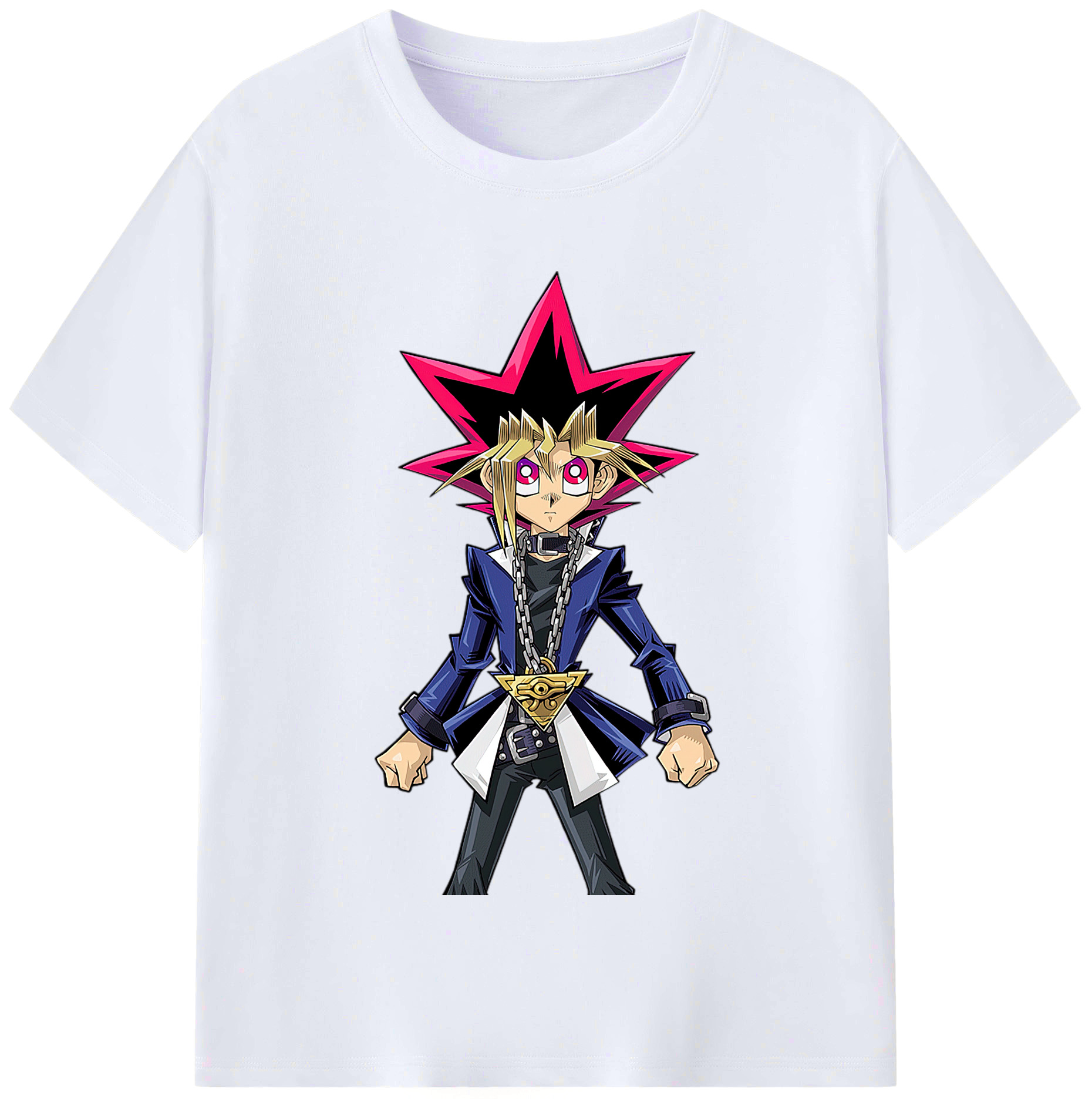 （画像用） 遊☆戯☆王 Yu-Gi-Oh! レディースカジュアルプリントTシャツ（綿100％）