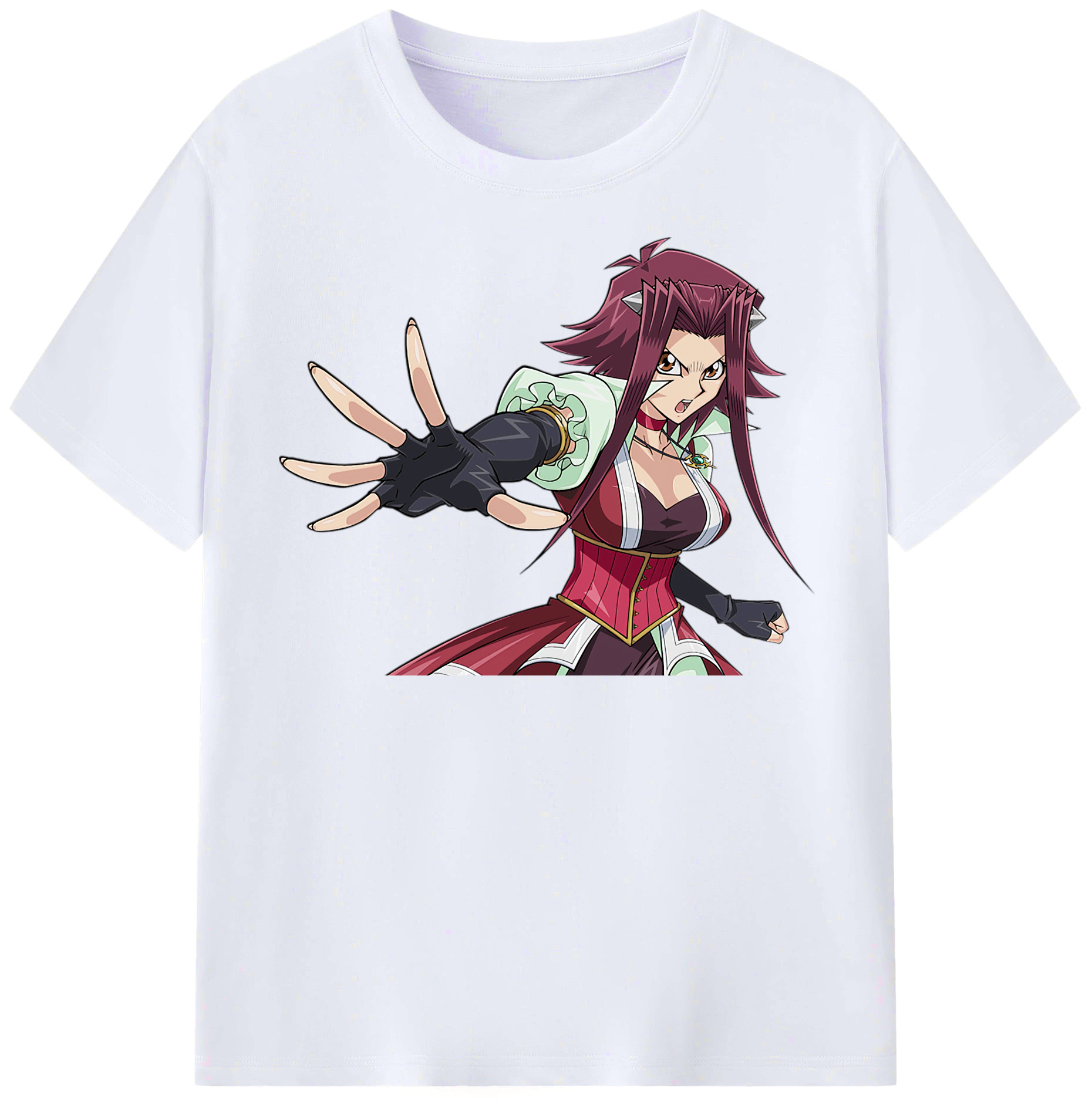 （画像用） 遊☆戯☆王 Yu-Gi-Oh! レディースカジュアルプリントTシャツ（綿100％）