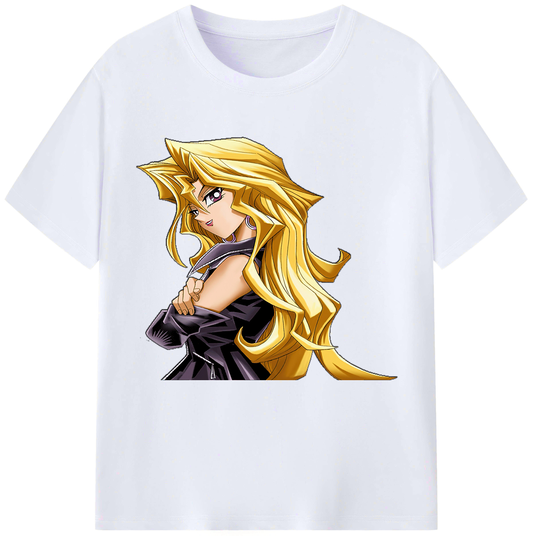 （画像用） 遊☆戯☆王 Yu-Gi-Oh! レディースカジュアルプリントTシャツ（綿100％）