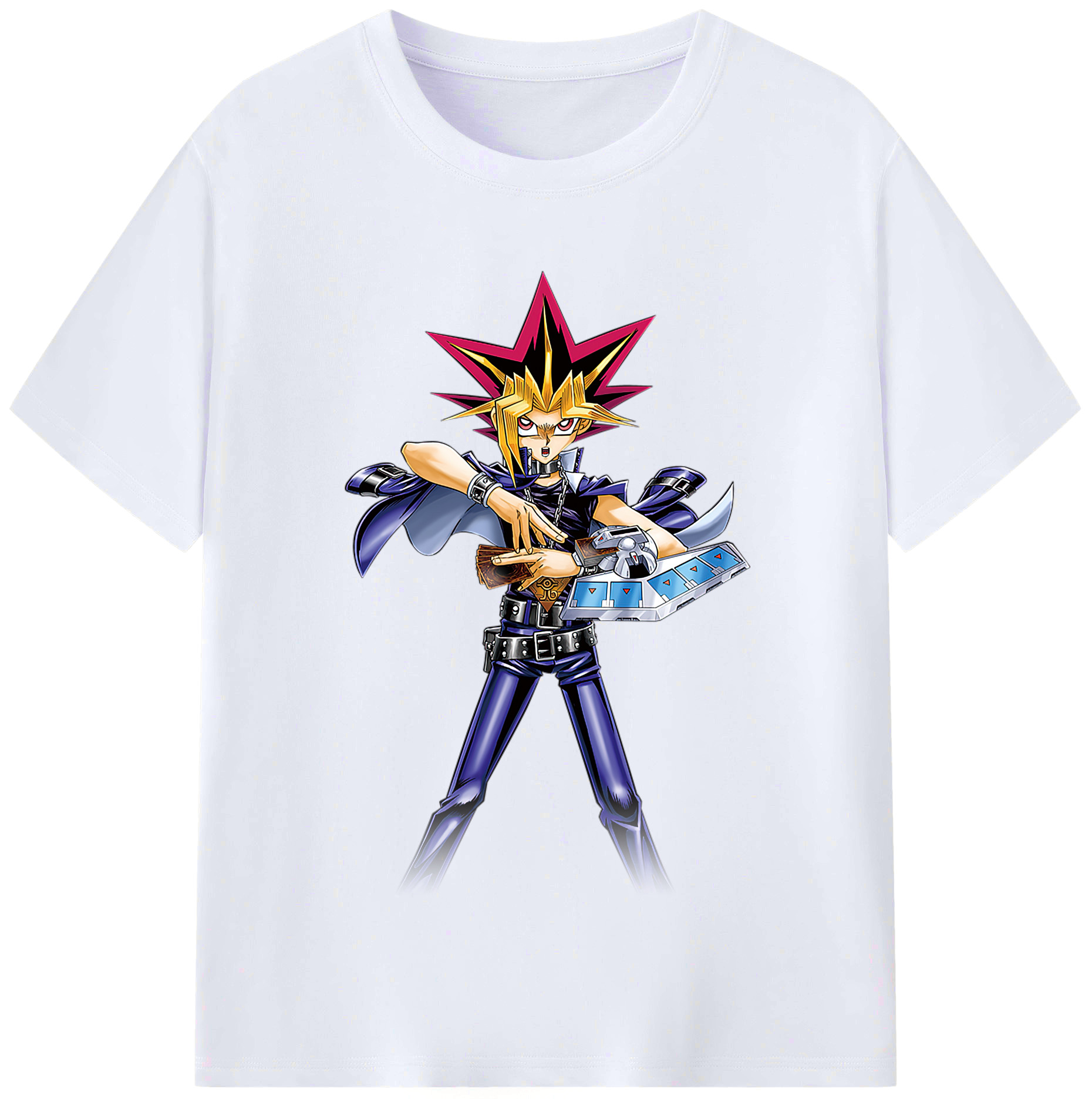 （画像用） 遊☆戯☆王 Yu-Gi-Oh! レディースカジュアルプリントTシャツ（綿100％）