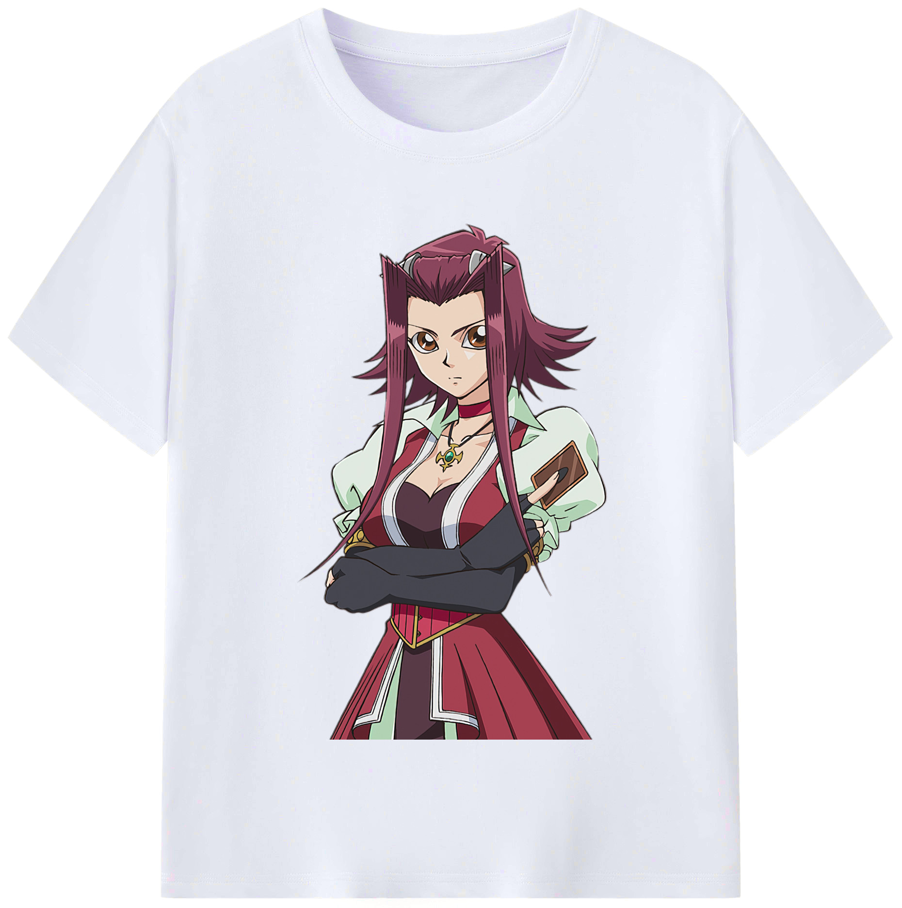 （画像用） 遊☆戯☆王 Yu-Gi-Oh! レディースカジュアルプリントTシャツ（綿100％）