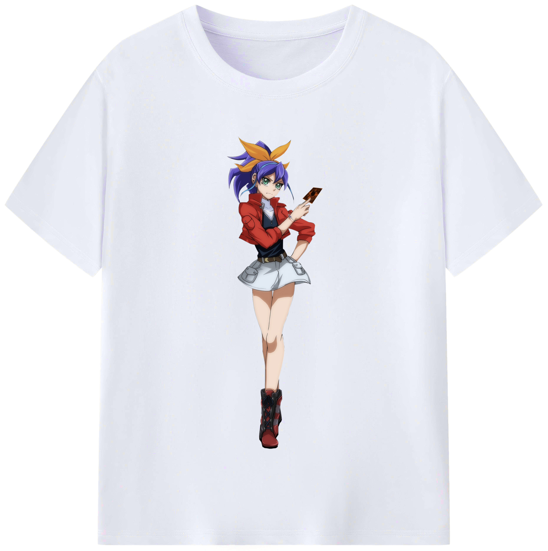 （画像用） 遊☆戯☆王 Yu-Gi-Oh! レディースカジュアルプリントTシャツ（綿100％）