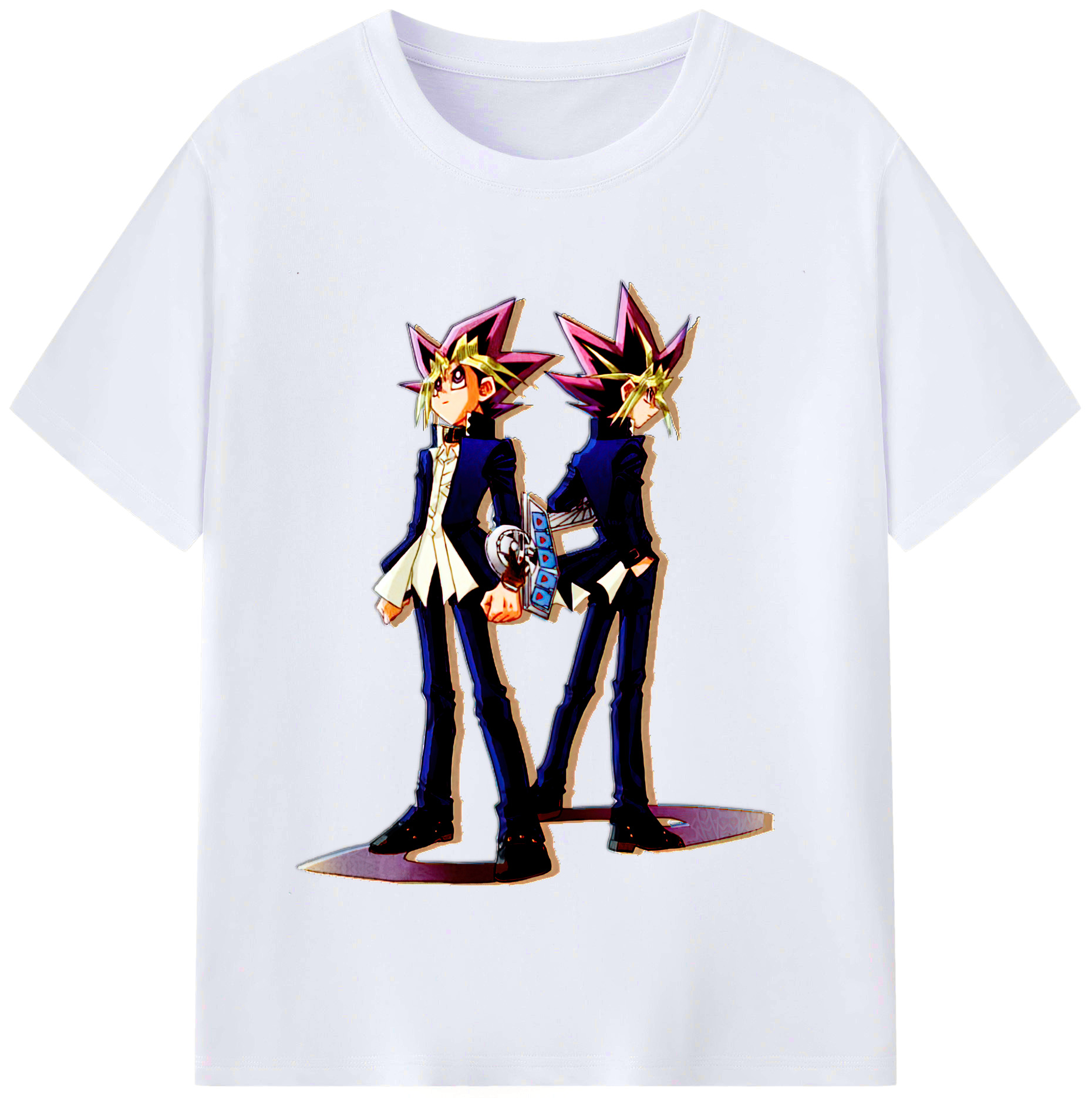 （画像用） 遊☆戯☆王 Yu-Gi-Oh! レディースカジュアルプリントTシャツ（綿100％）